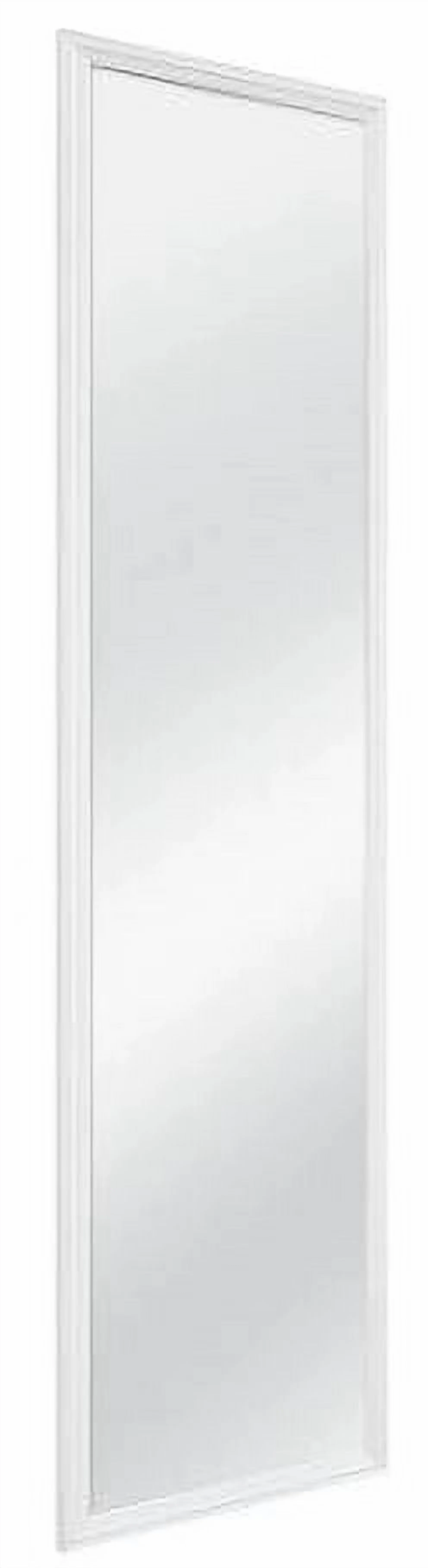 Versatile Bathroom Renovation with Magnification, Modern, 13x49 White Rectangle Large Wall Mirror - White 13.38Wx49.38H for Living... Model 900B2B