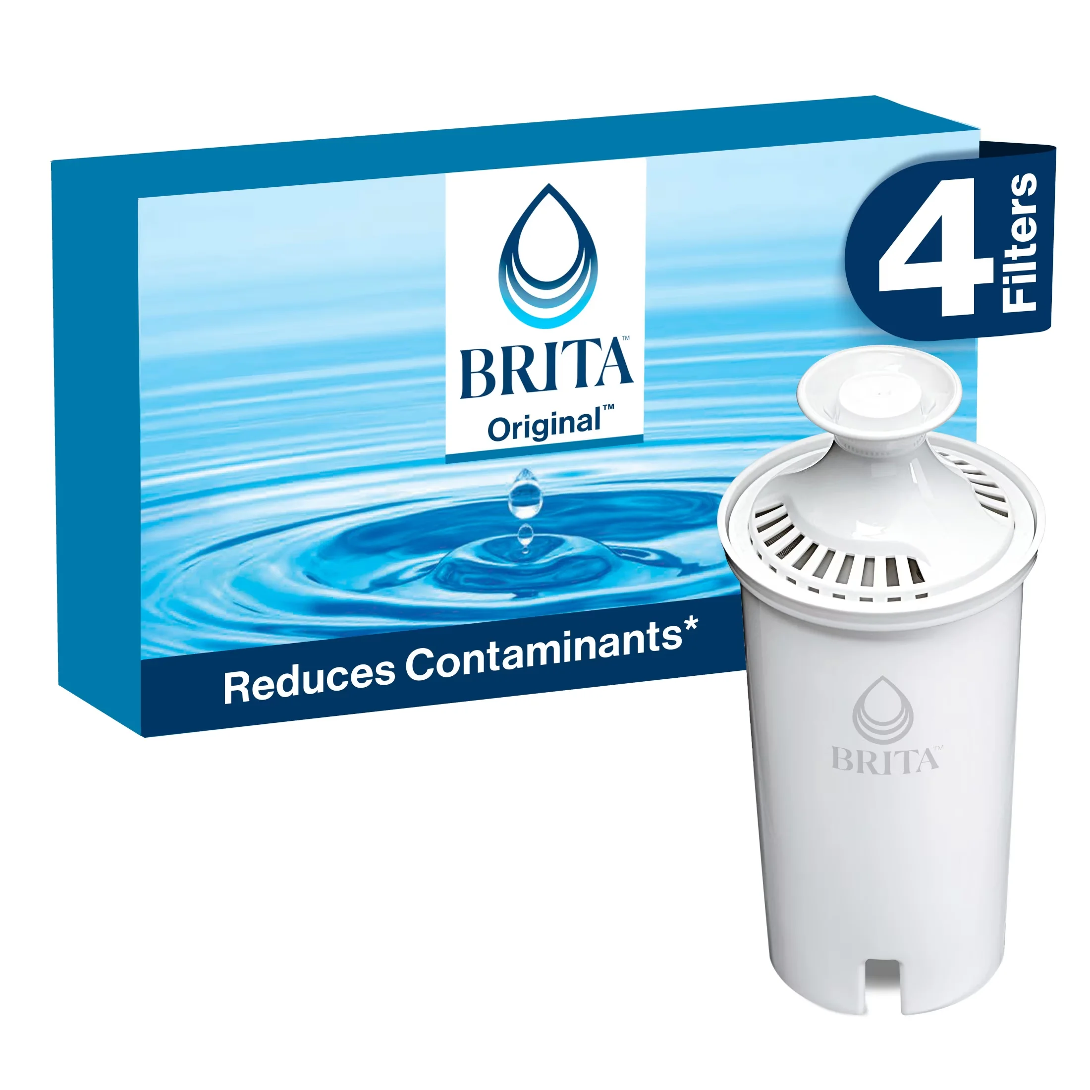 Water Filtration Modern with 4 count, White - Standard - Professional Series Model 198DCA