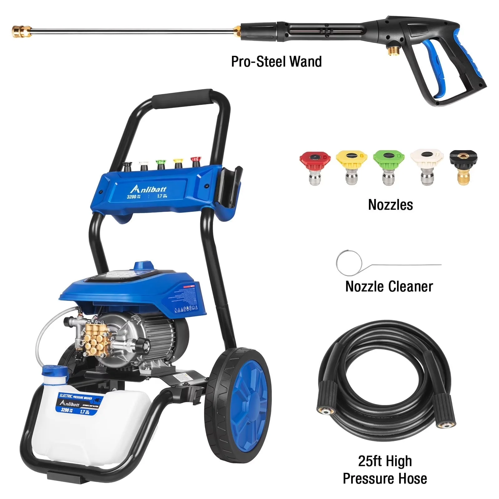 Pressure Washer Innovative with Quick Connect Tips, 3200 PSI Electric Power Cold Water - Model 2B8800