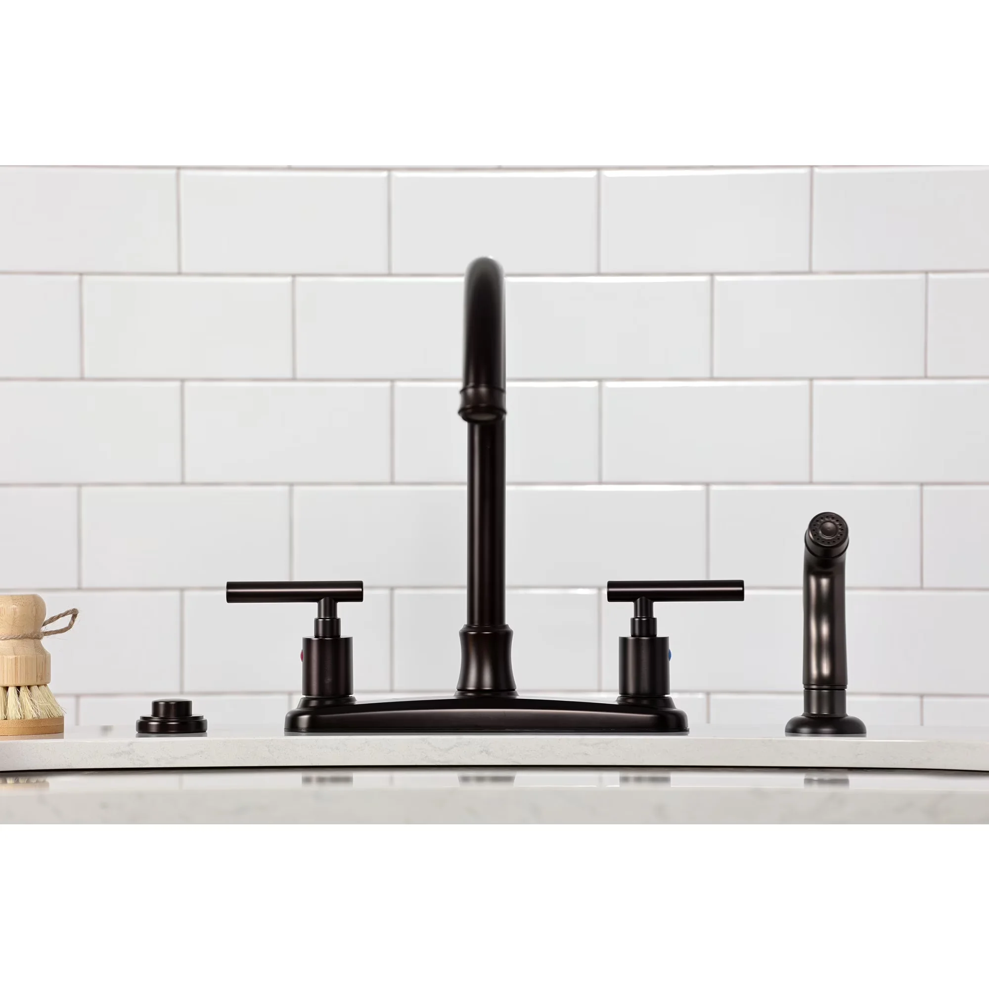 Stylish Kitchen Renovation with Easy Installation, Oil Rubbed Bronze - Brass;Ems Bronze Model E340F7
