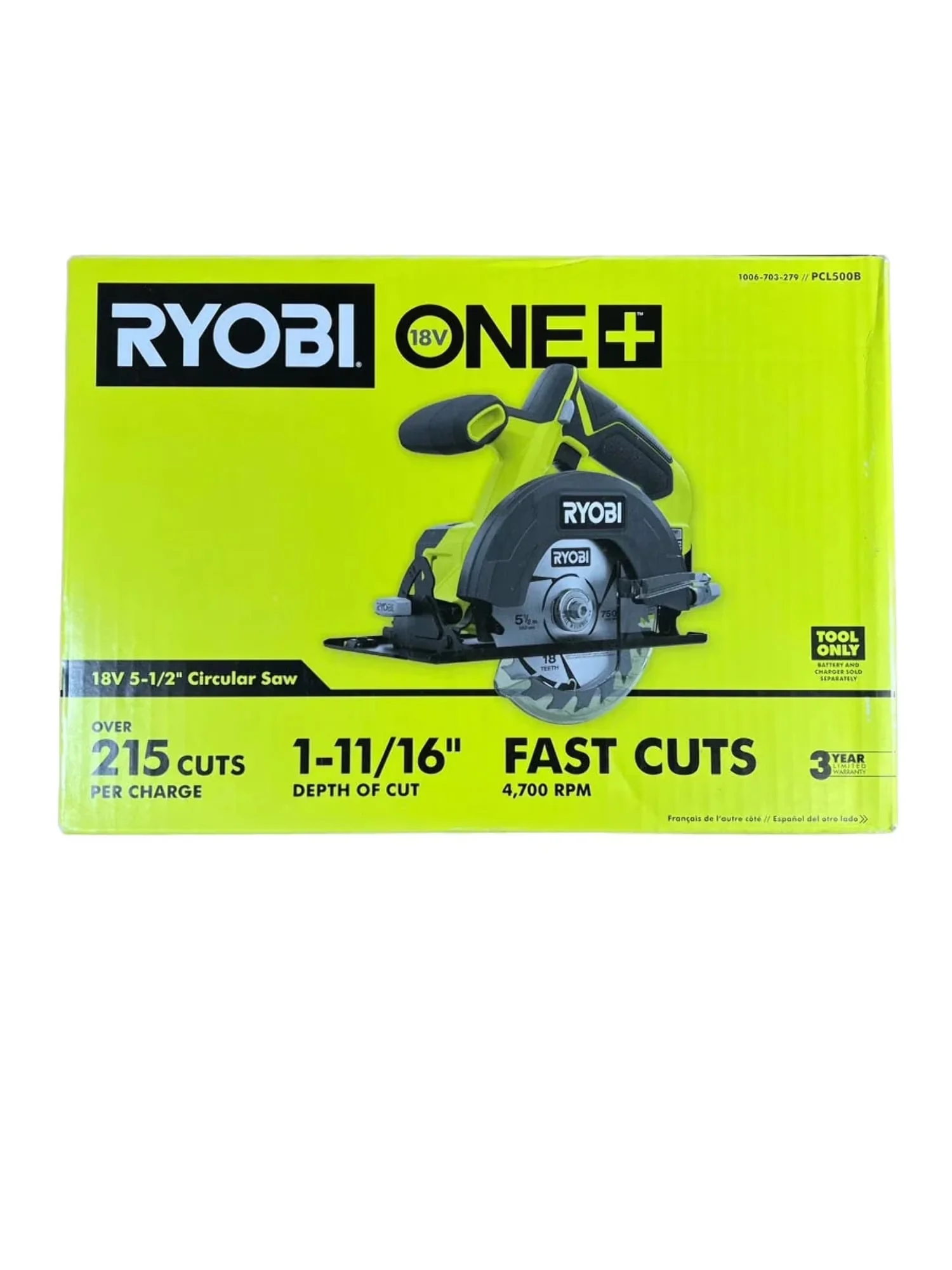 Innovative Power Saw with Battery, 18V, 5-1/2 in - 5 1/2 in. PCL500B - Compact and Portable Model B576DD