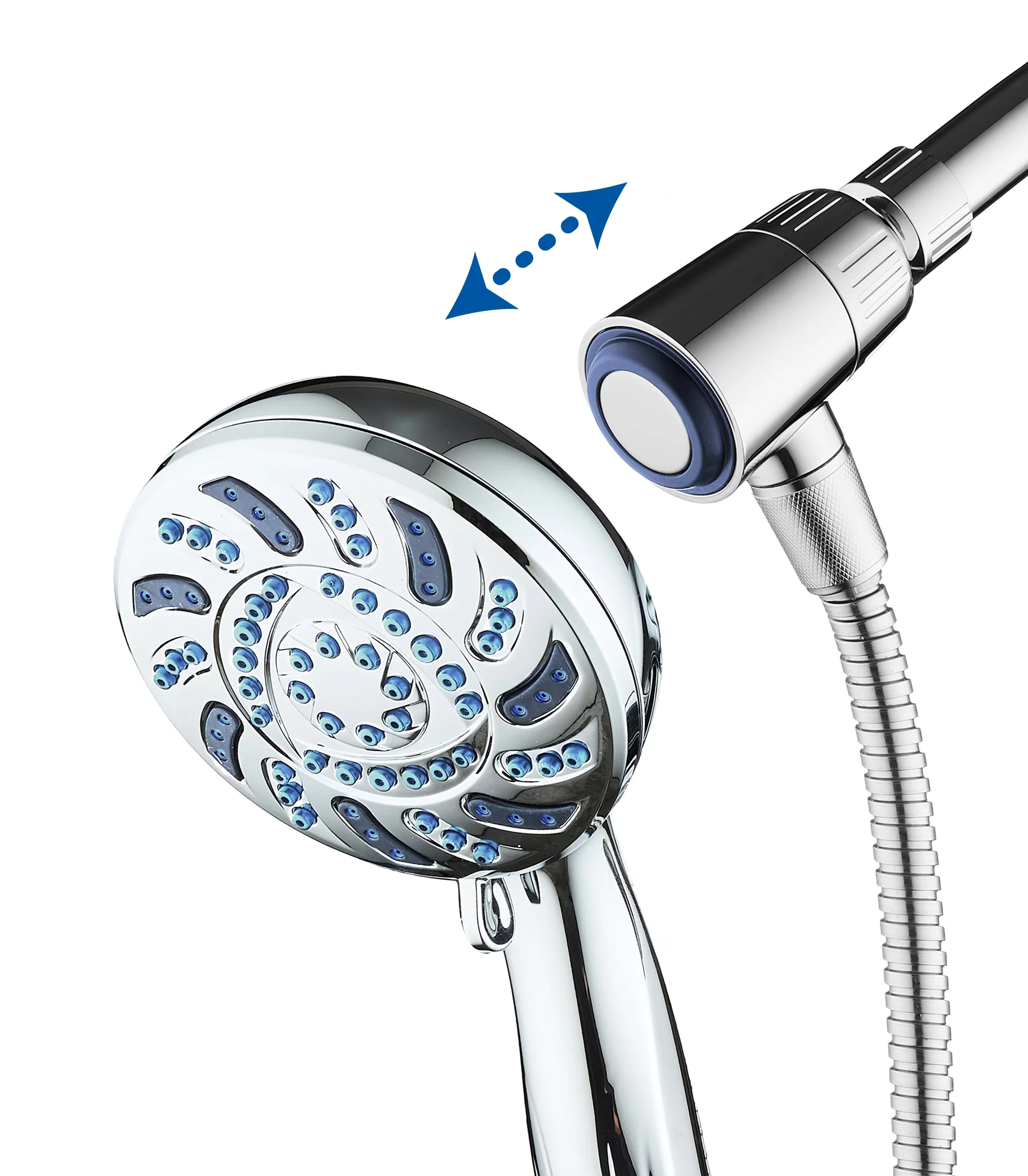 Essential Shower Head with Easy To Install - Silver Abs, Stainless Steel Model 6ECD08