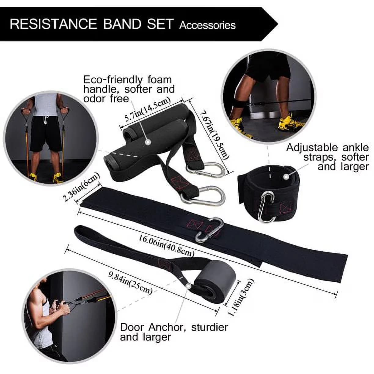 Essential Home Gym Accessory with Adjustable Straps, Anti-Slip - Natural Latex Multicolor Model 758111
