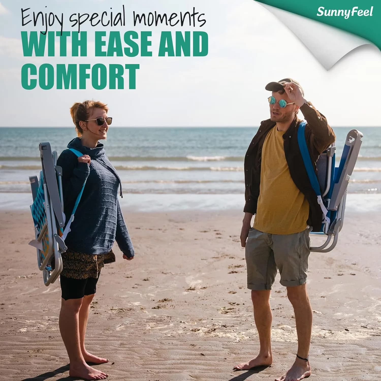 Beach Chair Innovative with Folding, Tall Folding Lightweight, Portable Sand - Blue Model A7E762