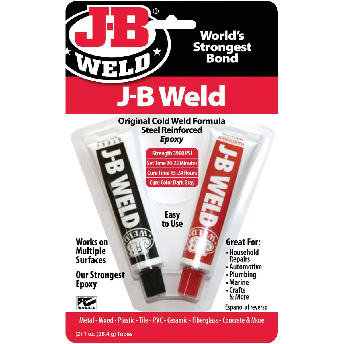 Sleek Adhesives Glues In Paint Supplies Tool with High Temperature-Resistant, Weld 8265-S 1 Oz J-B Weld - 1 oz Model FB8DAA