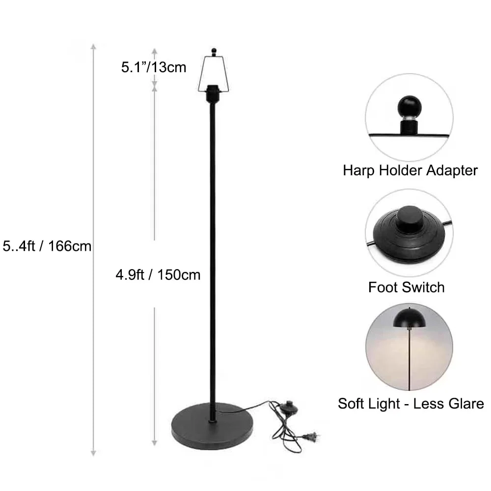 Compact Floor Lamp with LED, Tiffany Lamps, Transitional - Multicolor Glass, Aluminum Model 2C70F2