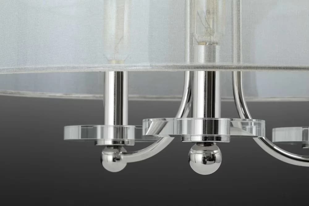 Modern Ceiling Lights Fixture with Incandescent, Transitional, Looking Glass - Steel Model C55D58