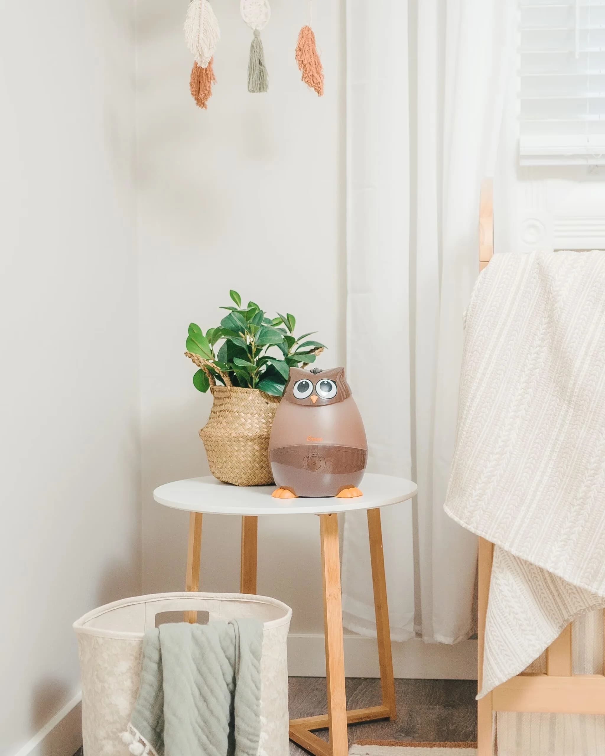 Stylish Humidifier with Adjustable Humidistat, Variable Speed, Adorable - Brown 0.5 Gal. Model 236DA1