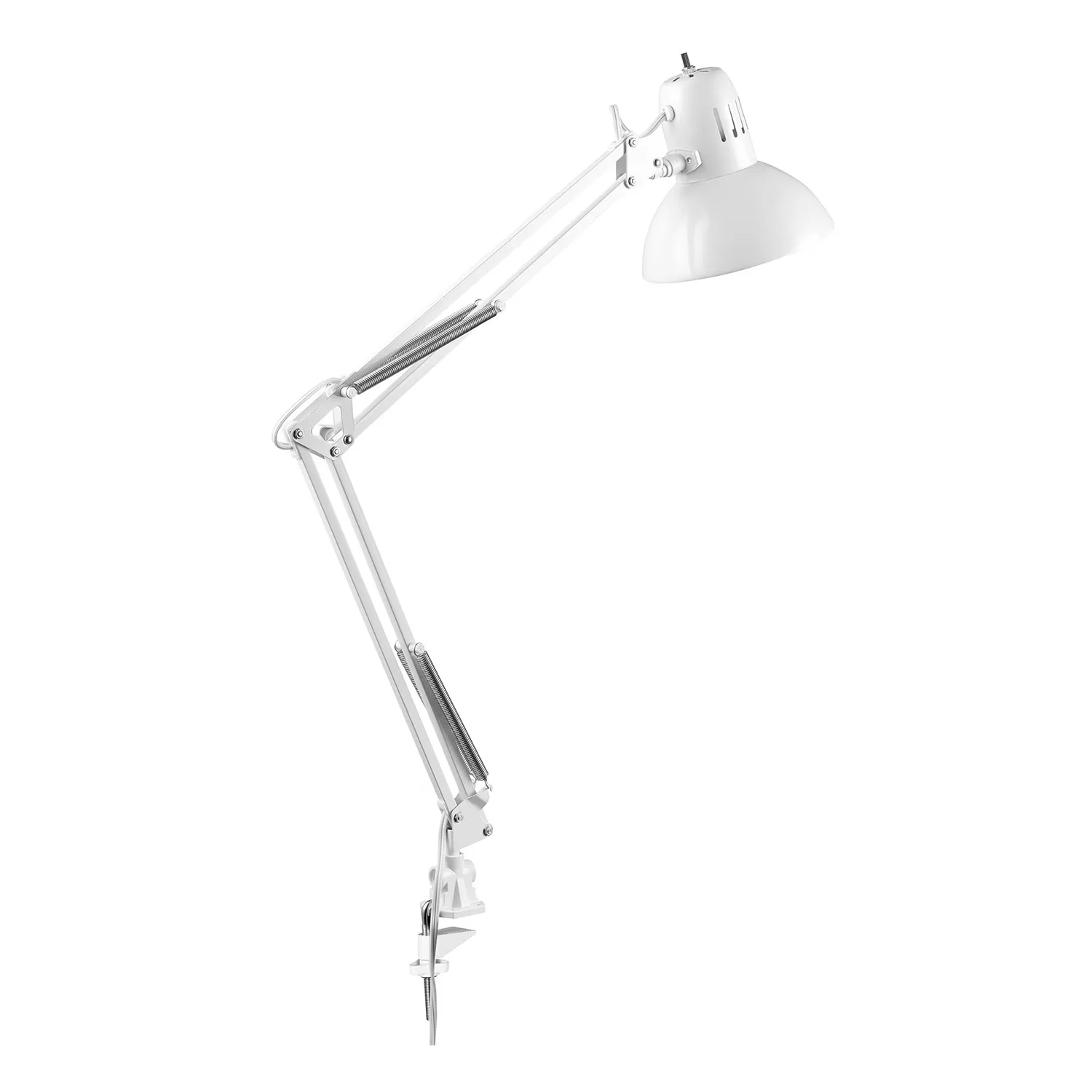 Modern Desk Lamp with LED, Adjustable Head, Modern - Metal White Glossy Model 5C28C8