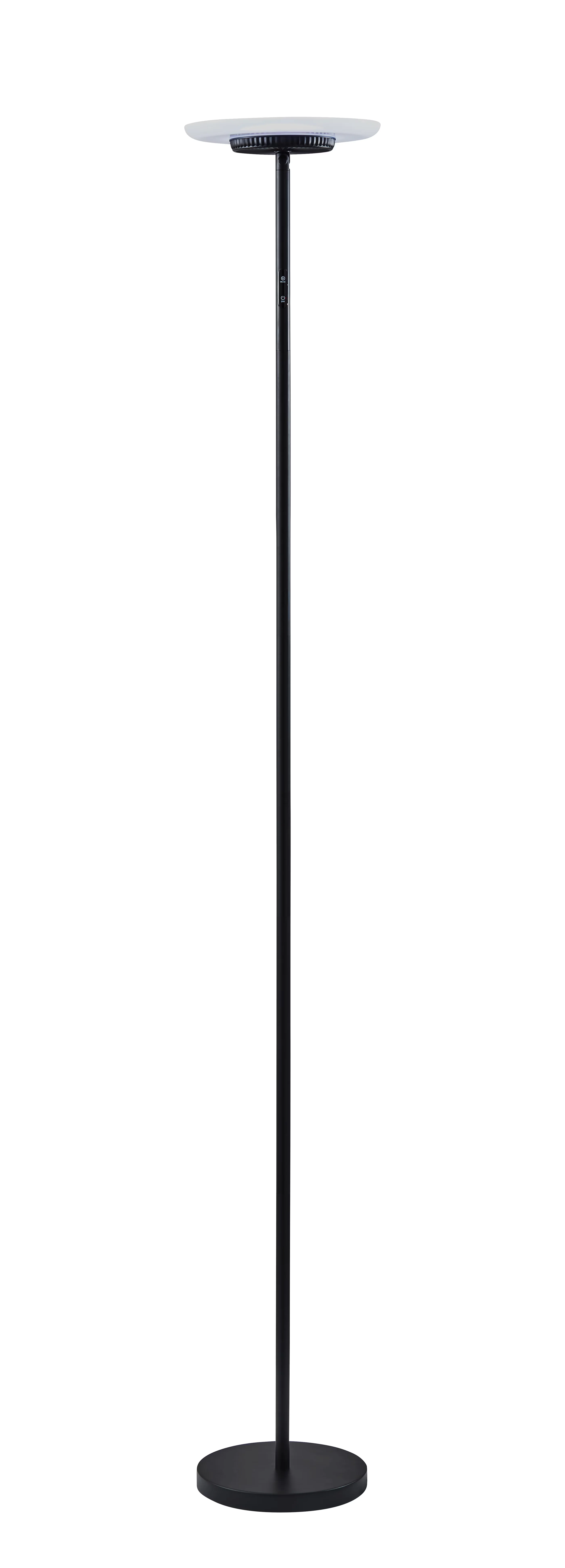 Floor Lamp Classic with LED, Dimmable, Modern - Metal Black Simplee - Universal Fit Model 02A1DA