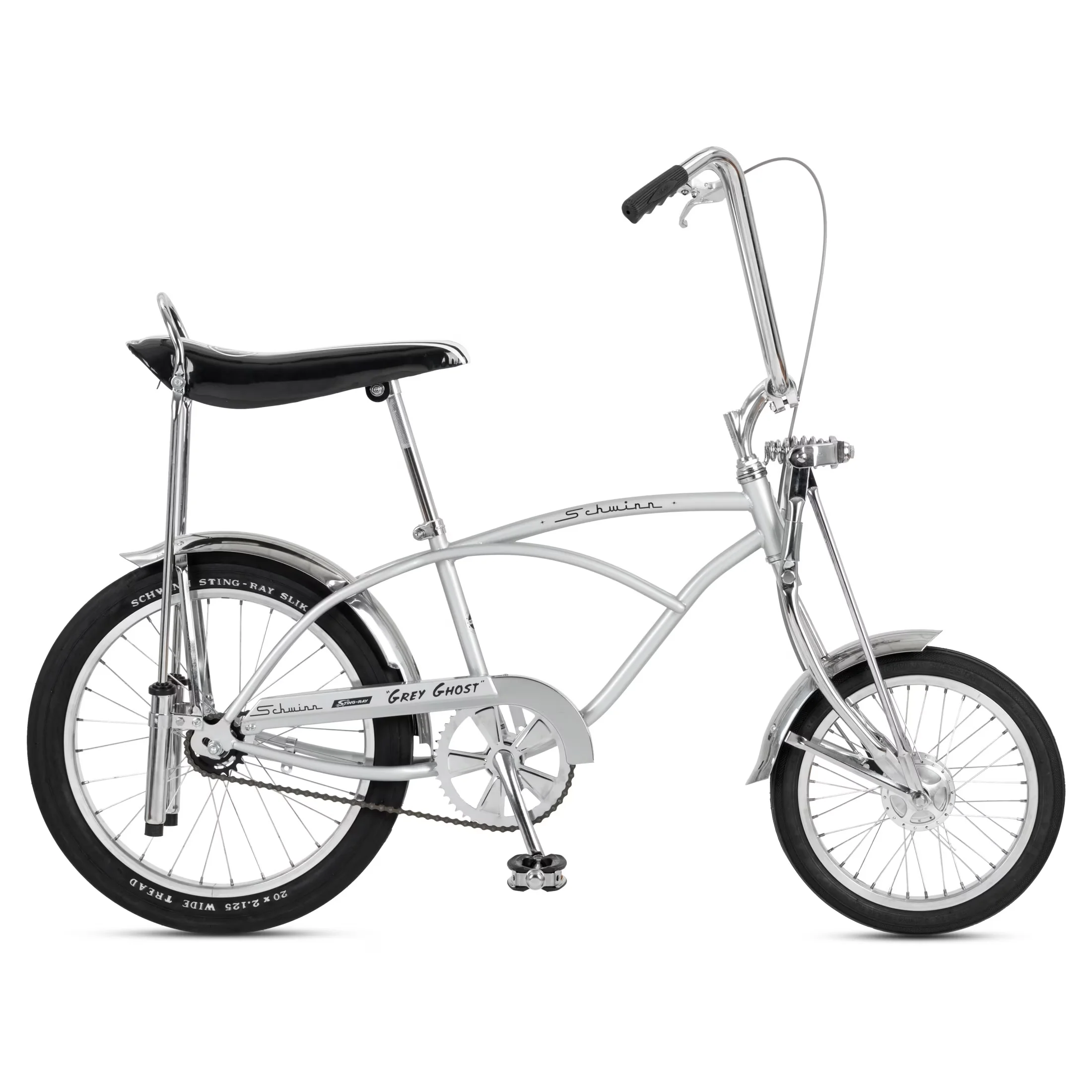 Cruiser Bike Reliable with Adjustable Seat Height, 20-Inch Wheel, Classic Grey Ghost - Gray Model 7612F8