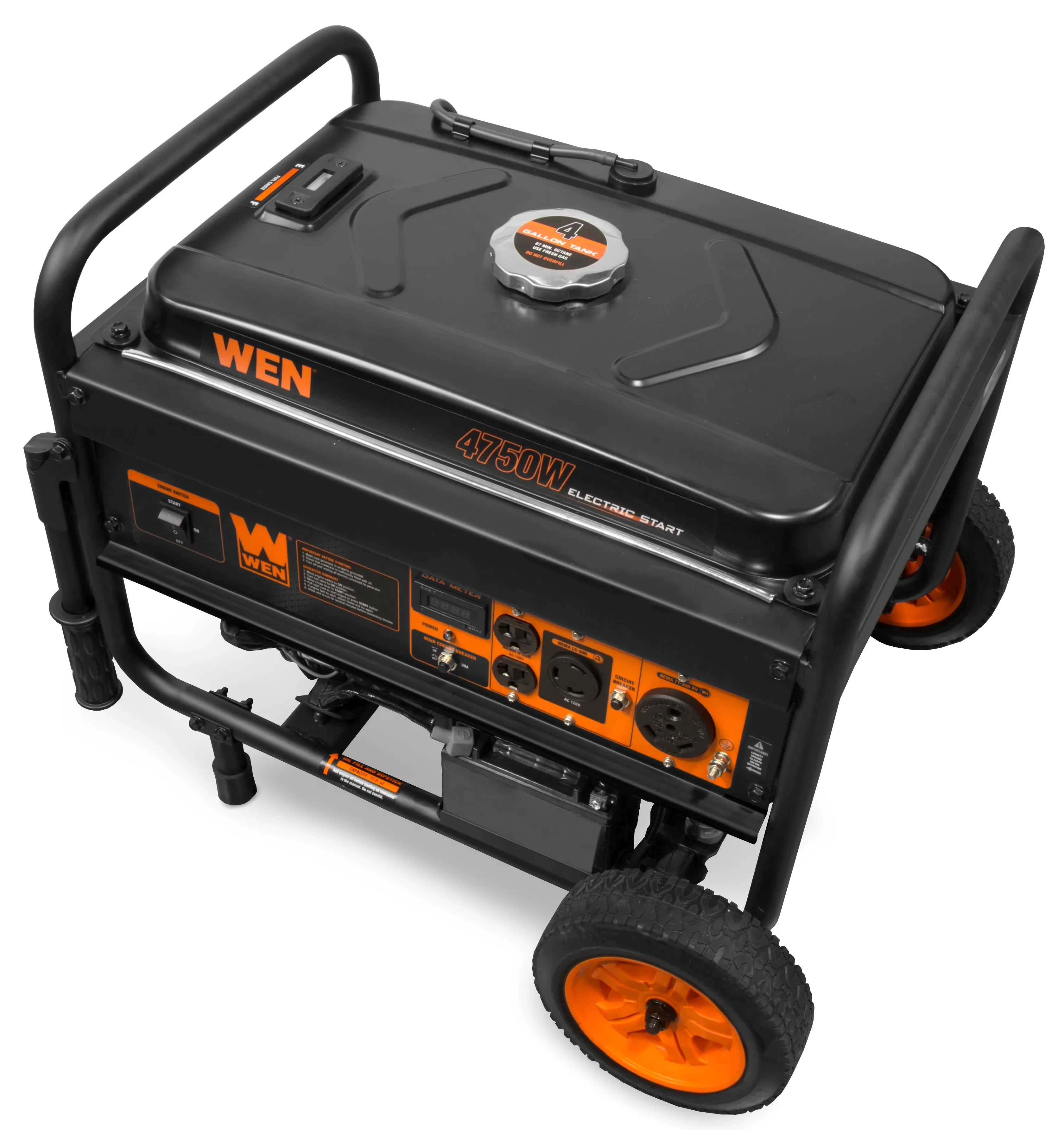 Efficient Generator with 4750W, Low Oil Shutdown, 4750W Electric Start (56475) - Model FCE8B9
