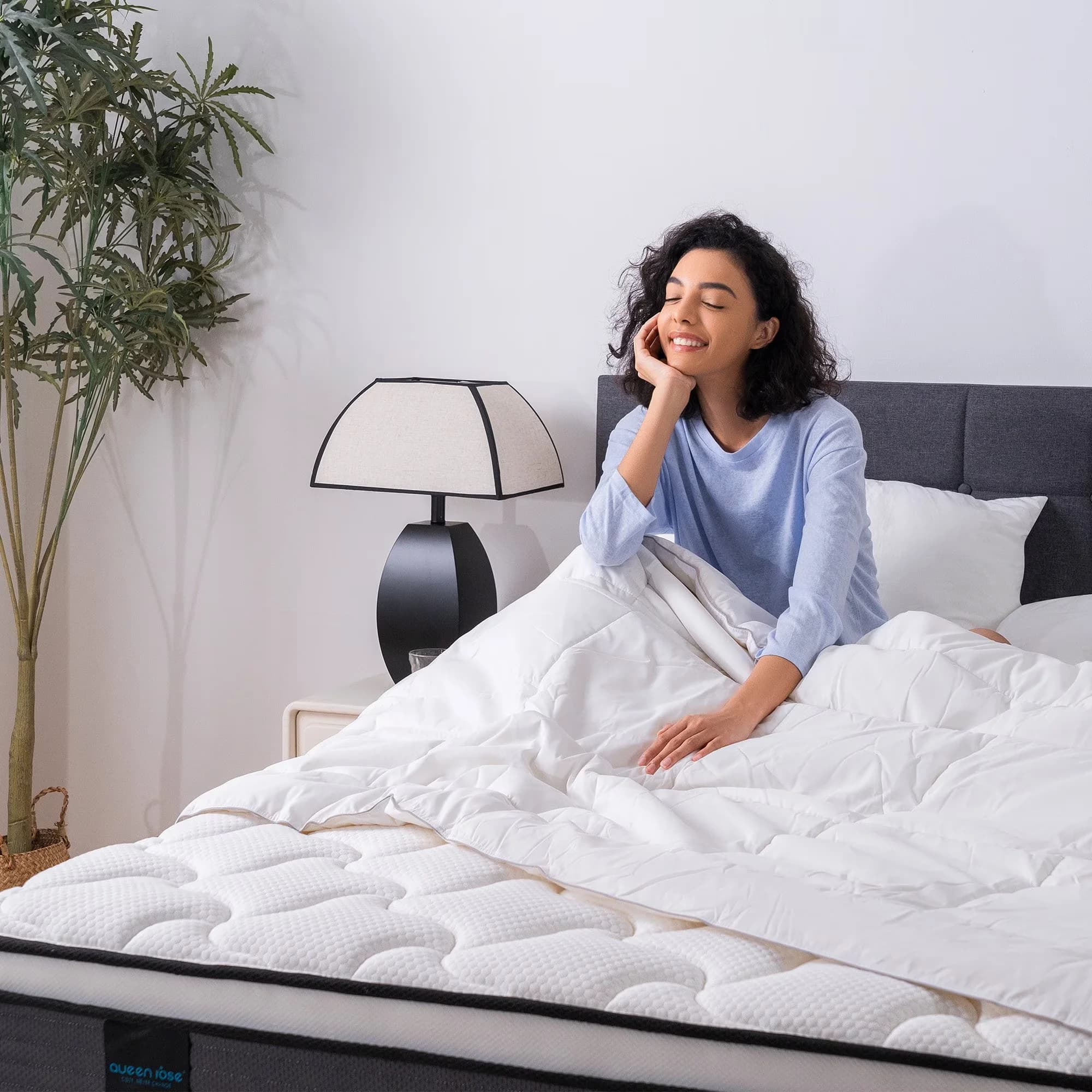 Professional Mattresses Accessory with Mattress-In-A-Box, Cooling Technology, Breathable Construction - Knitted Fabric, Non-Woven... Model C27A92