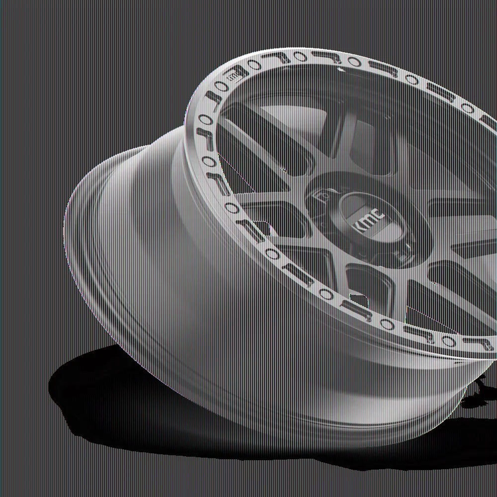 Essential Wheels And Rim with Gloss Black Lip Finish - Black Aluminum KM544 Model 9BD70C