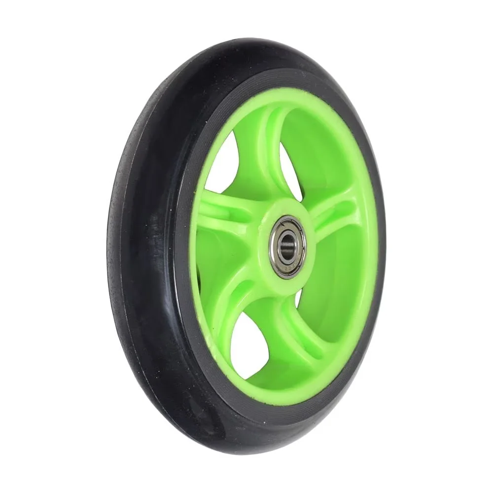 Innovative Scooter with Front Wheel, 140 mm diameter 5-spoke design. - Green Model 04E824