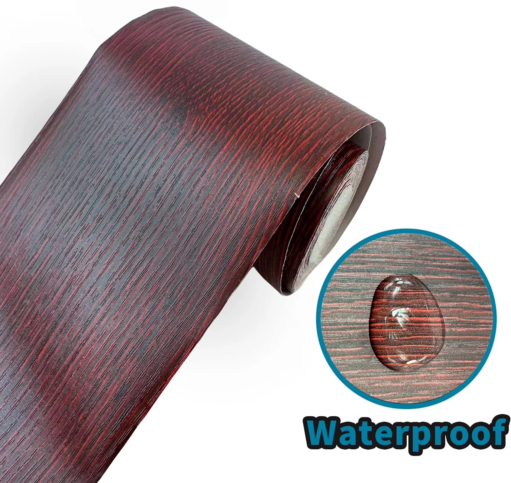 Premium Wallpaper Wall Decals Wall Covering with Durable, Waterproof, Removable - Pvc Red Model A8B5BC