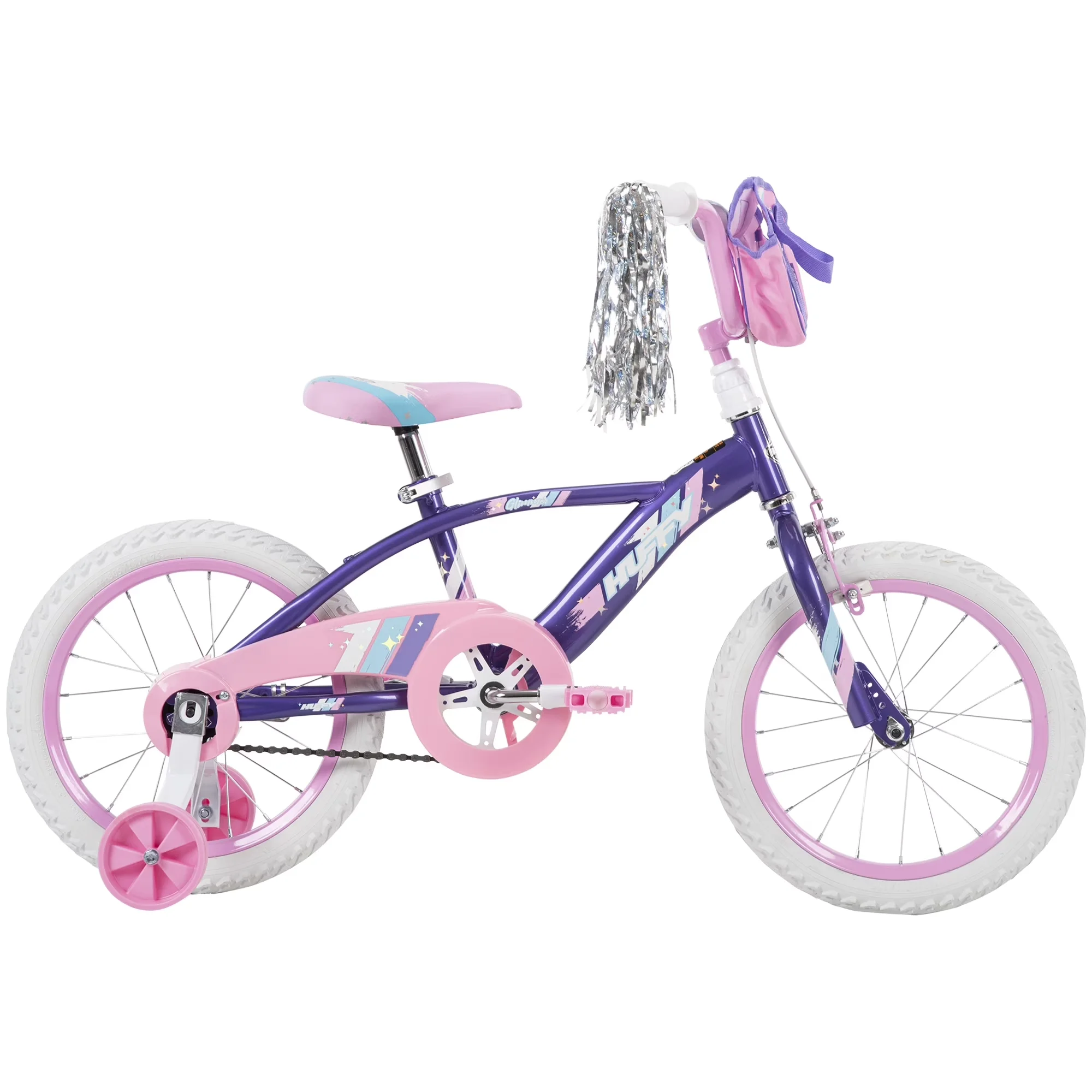 Premium Kids Bike with Adjustable Seat, 16” Glimmer Kids’, Youth - Purple Model 45FE73