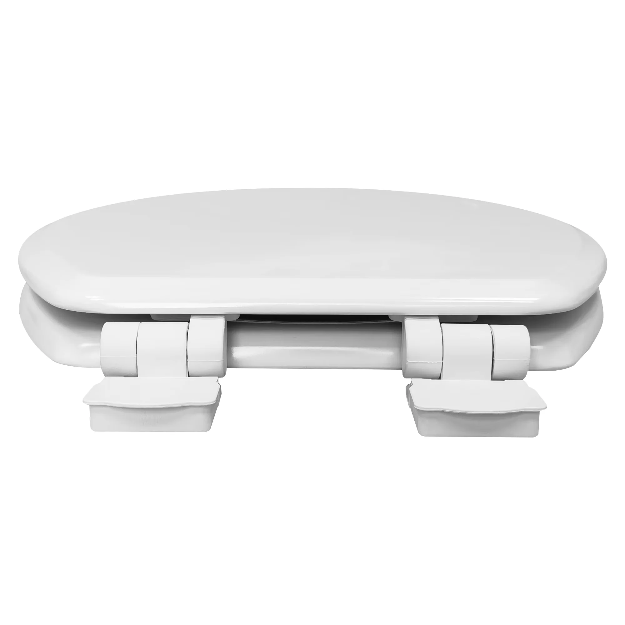 Toilet Seats And Lid Premium with Soft Close, Quick Release - White 51% Rice Husk +39% Wood Powder+5% Plastic+5% Pain Model E4A375