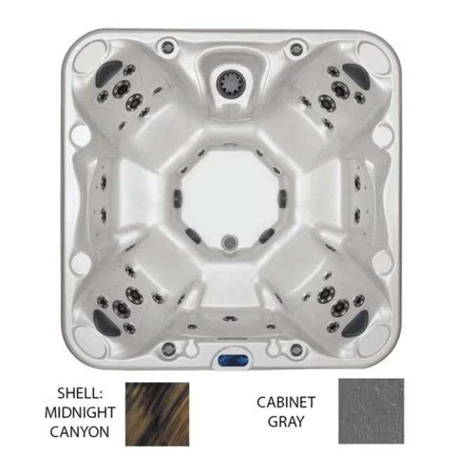 Professional Hot Tub with Ozone, Color: Gray, Gray - Multicolor LAKEGMC Model 241756