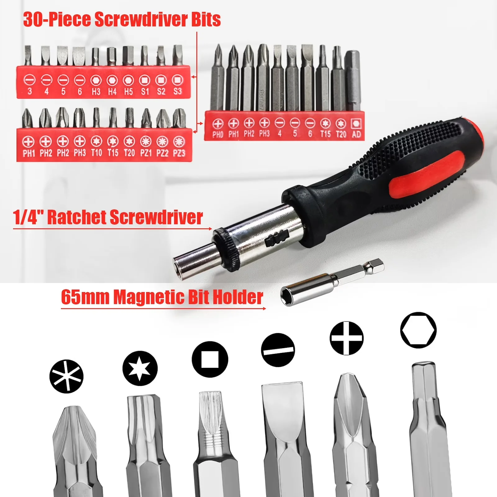 Hand Tool Set Premium with Easy To Operate, Handheld, Adjustable for Home, Auto - Model 56F971