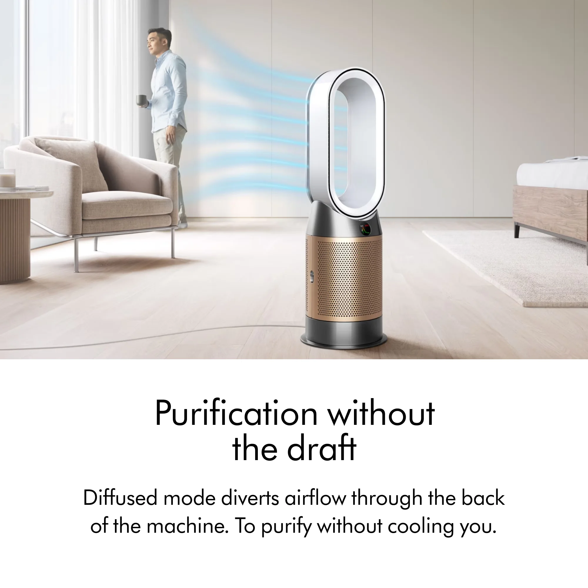 Air Purifier Efficient with Filter Change Indicator, Variable Speed - White Model F0F90F