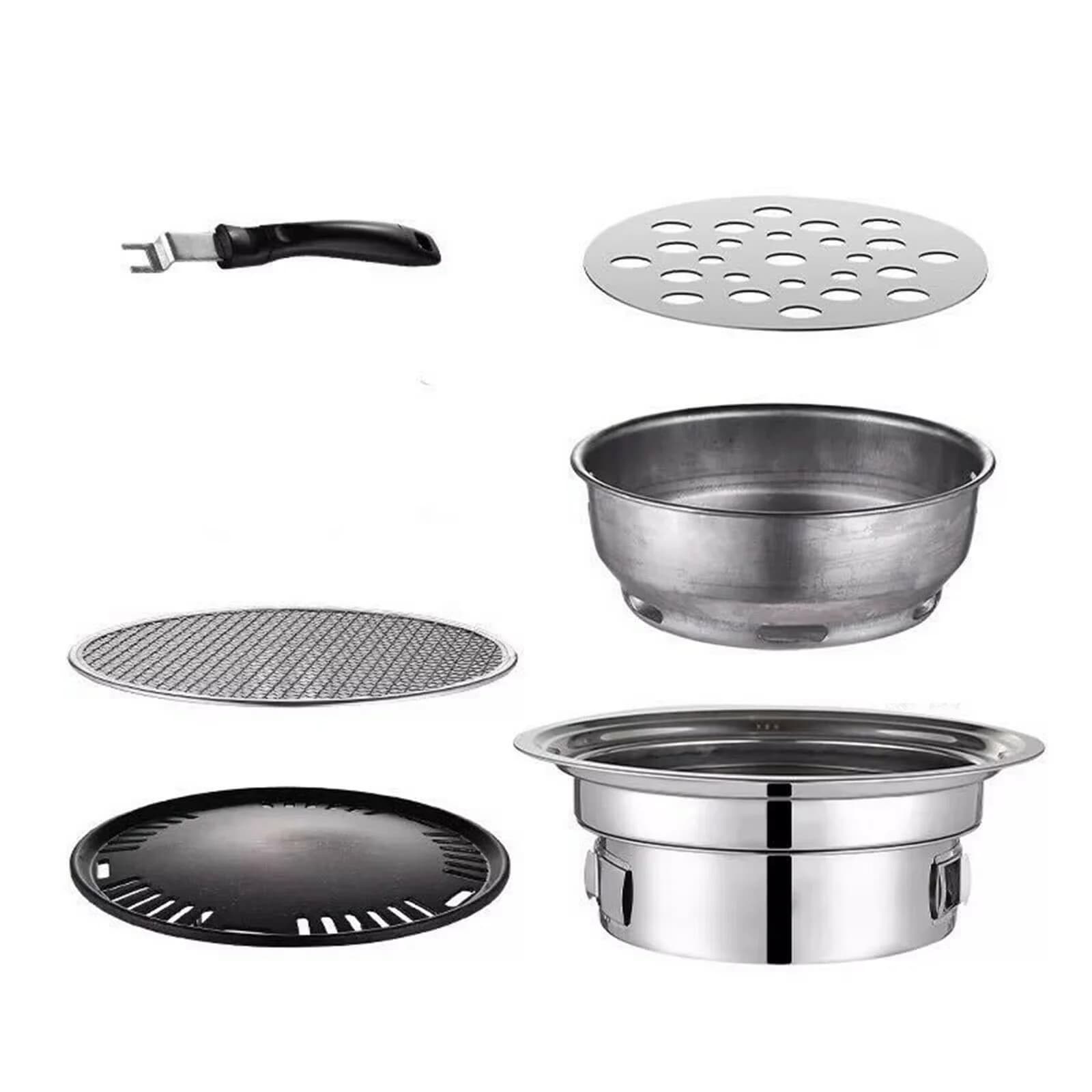 Professional Flat Top Grill with Portable, Portable Table - Multicolors Stainless Steel Model 8E3695