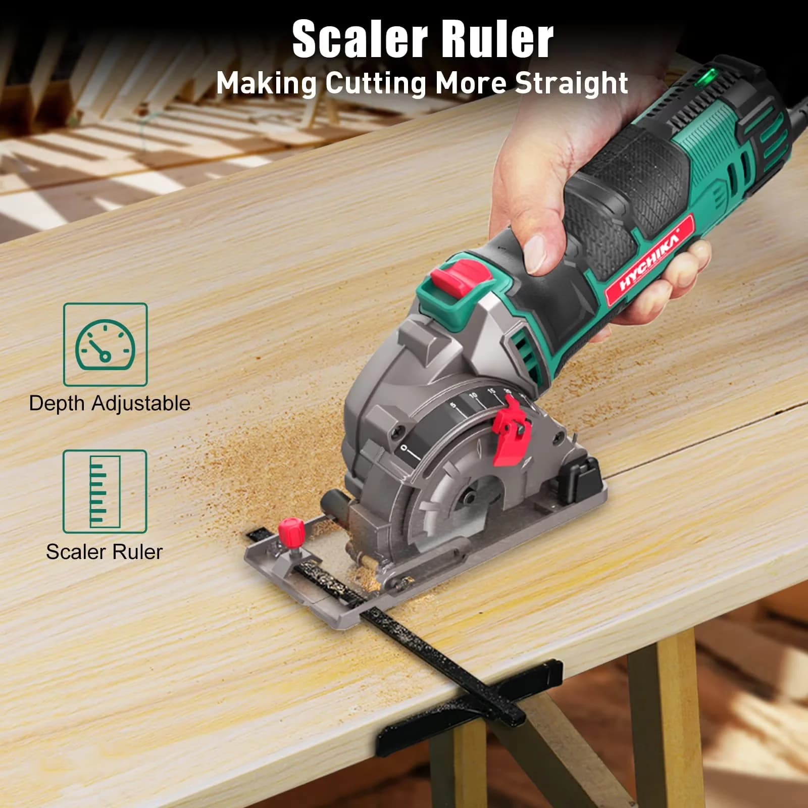 Essential Power Saw with 500W, 120V, Ergonomic Design - 85C - Reliable Performance Model 529BF8