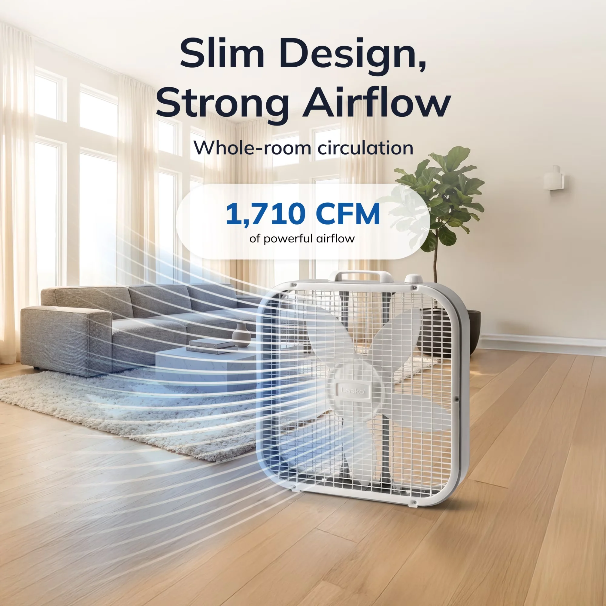 Sleek Fans In Cooling with Convertible, Weather-Resistant Motor - Plastic 28.39%; Steel 58.22%; Copper 5.79%; Aluminum 4.37%; Wires... Model 2C6B70