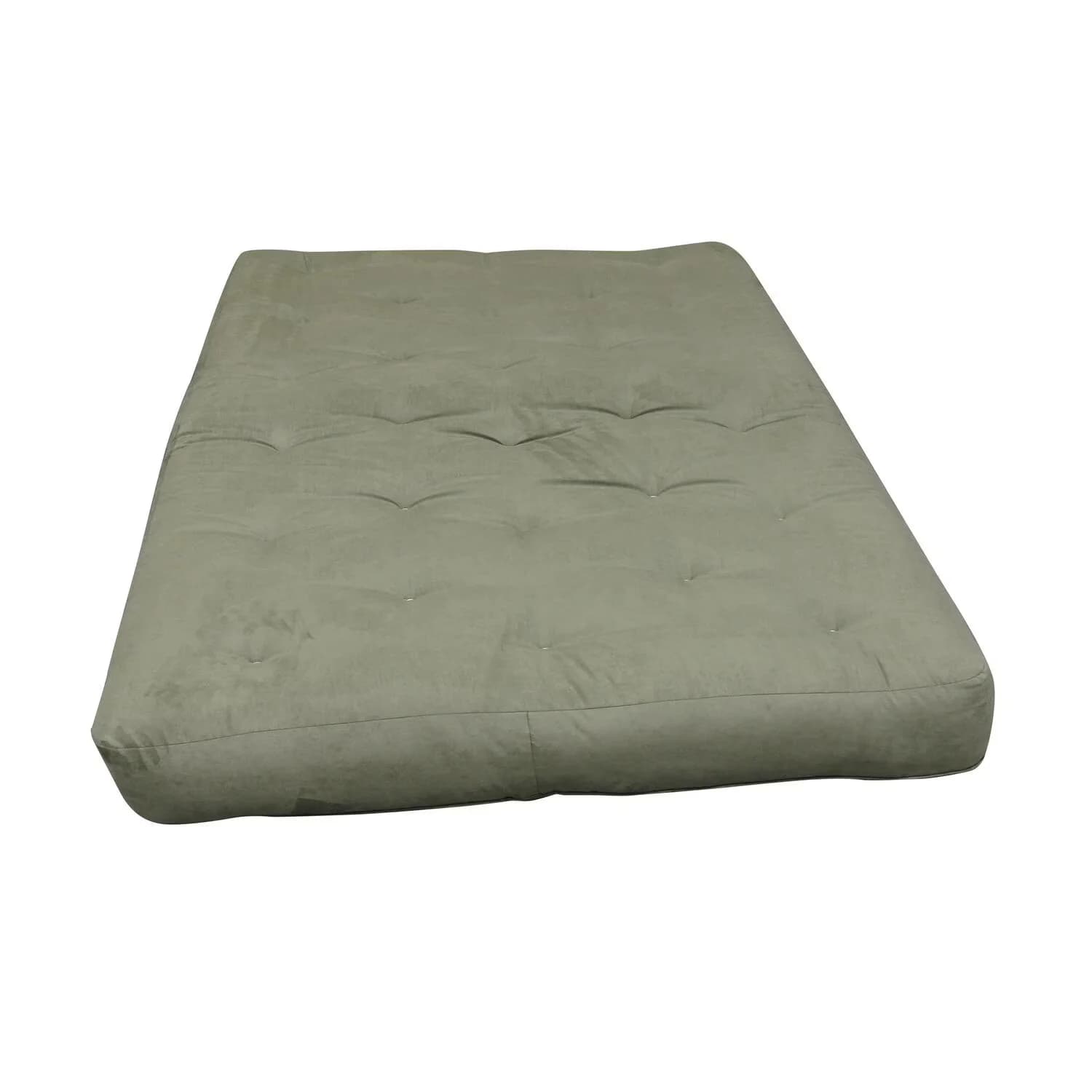Modern Mattresses Accessory with Firm surface feel, Sage Microfiber colored futon fabric - Green Polyester Model 8CD261