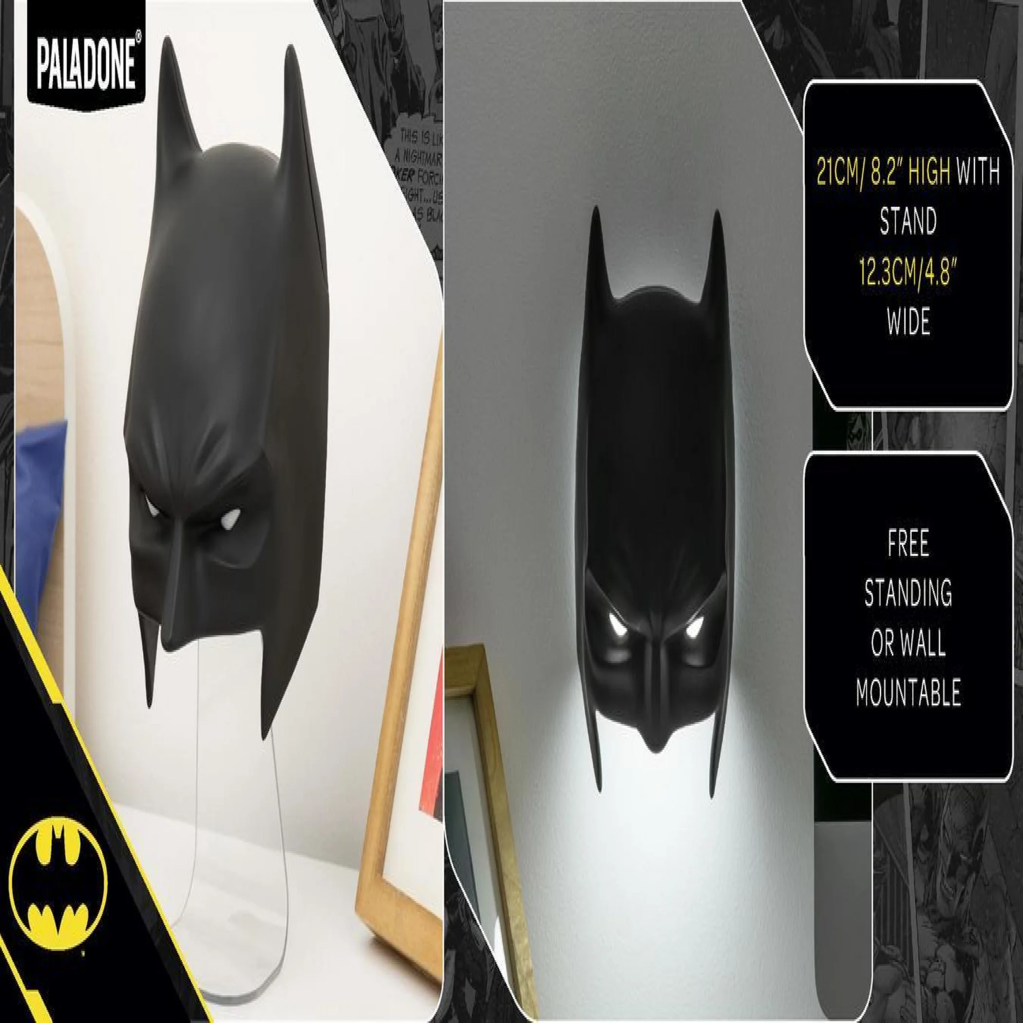 Led Lighting Essential with LED, Battery, Lights Up - Multicolor Mask - Traditional Style Model AFA63E