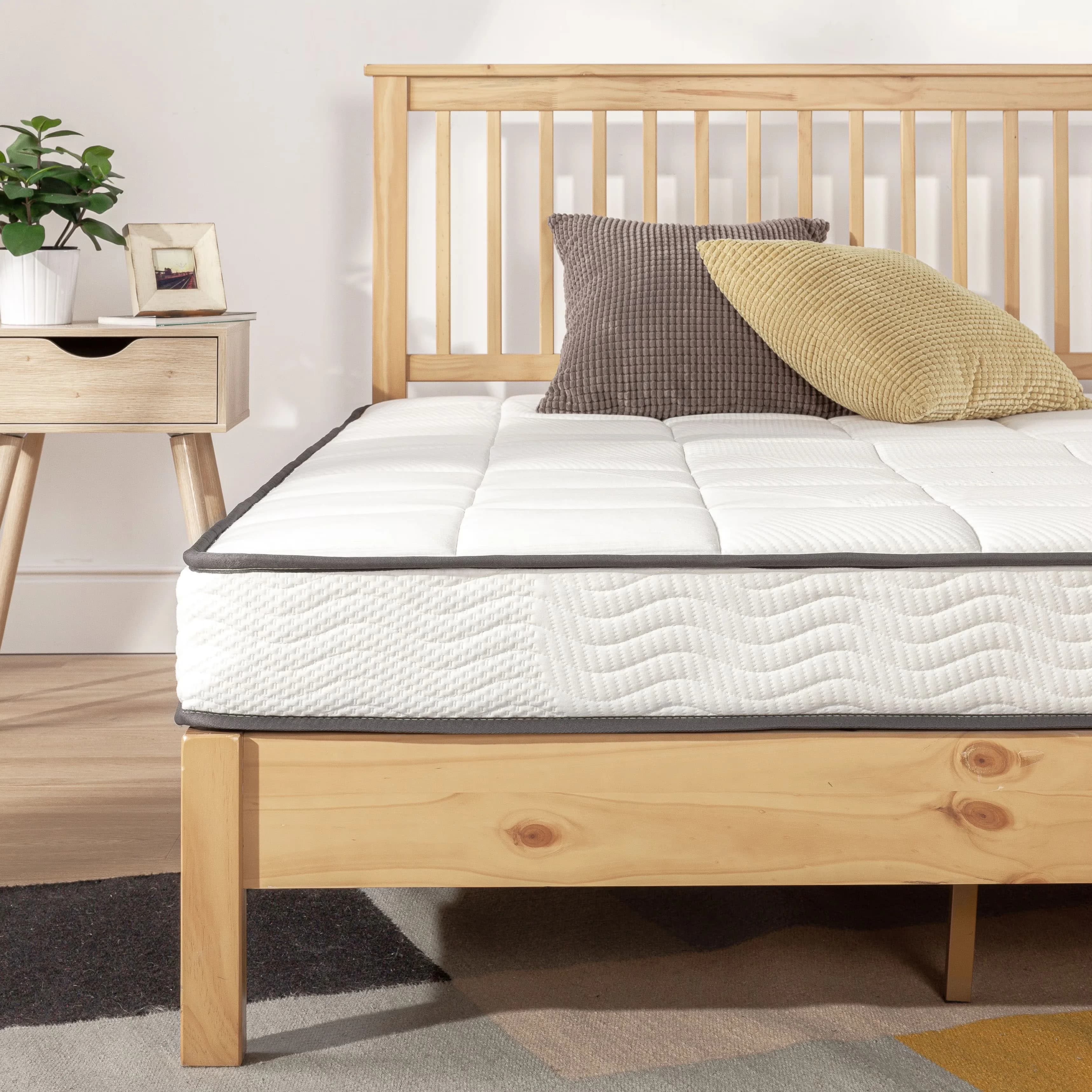 Professional Mattresses Accessory with Mattress-In-A-Box, King, Comfort Foam Top - White Foam, Jacquard, Fabric Model E46393