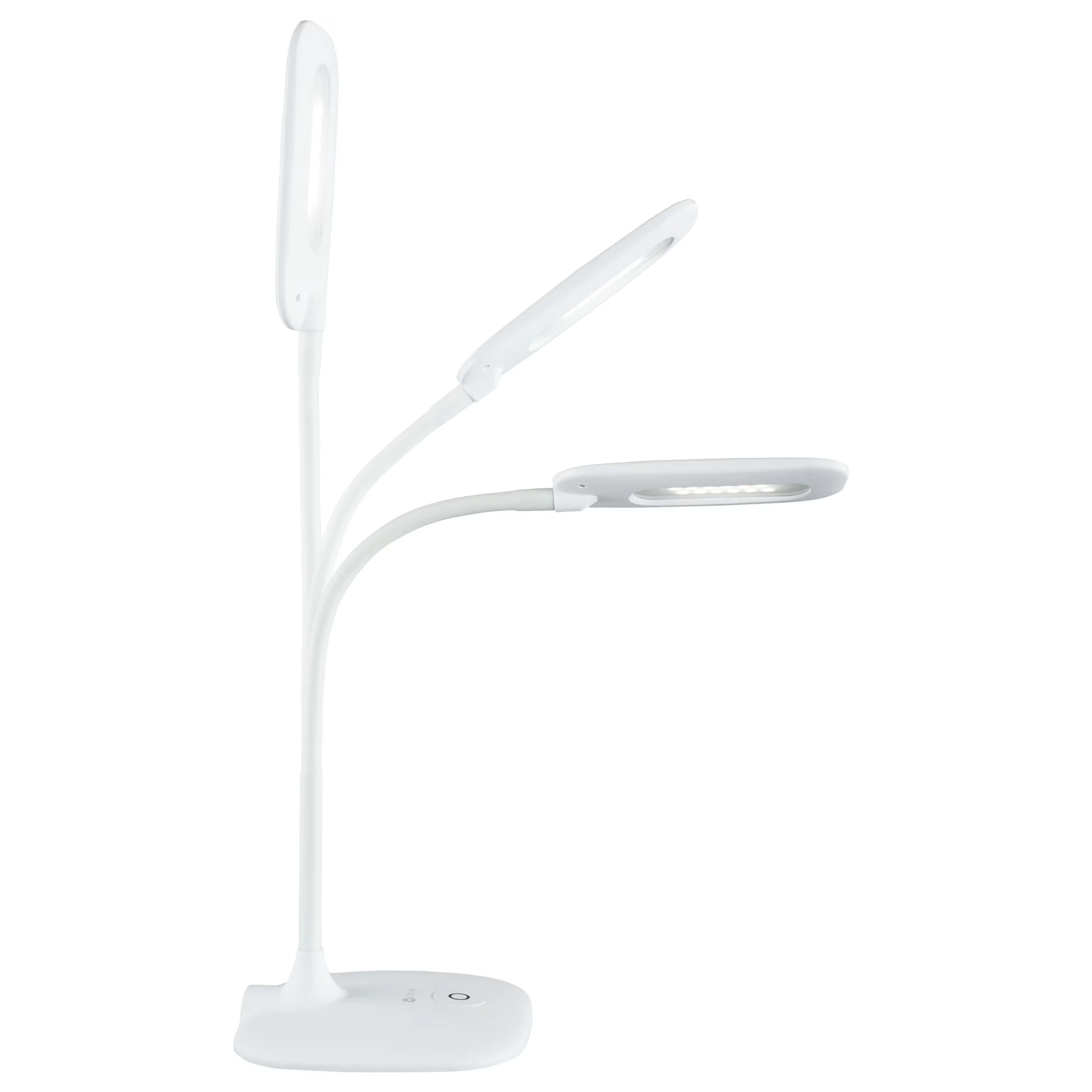 Versatile Desk Lamp with LED, Task Lamps, Energy Efficient - Plastic White for Home Office Model DE6882