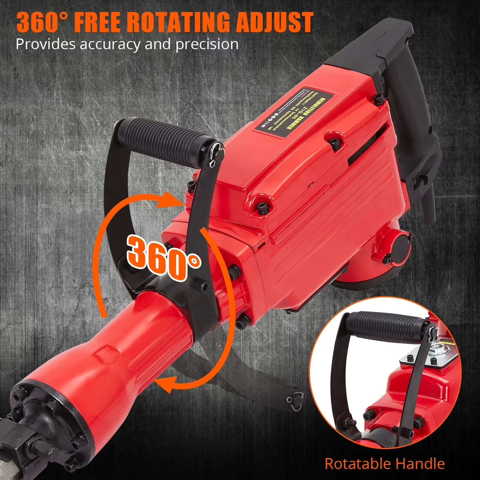 Innovative Drills Driver with 2200W, Ergonomic Design - 2200W-4Pcs Set 65A Model 26952E
