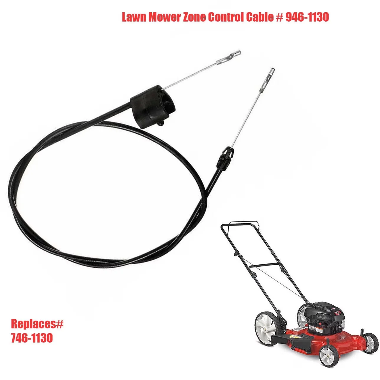 Quality Replacement Parts Accessory with 40-Inch Housing, Package Include:1x Control Cable, 53-Inch Total Length - Model 8D217D