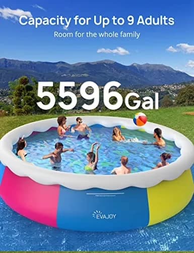 Sleek Above Ground Pool with Filter Pump, Blue - 18ft - Modern Design Model 18E4A6