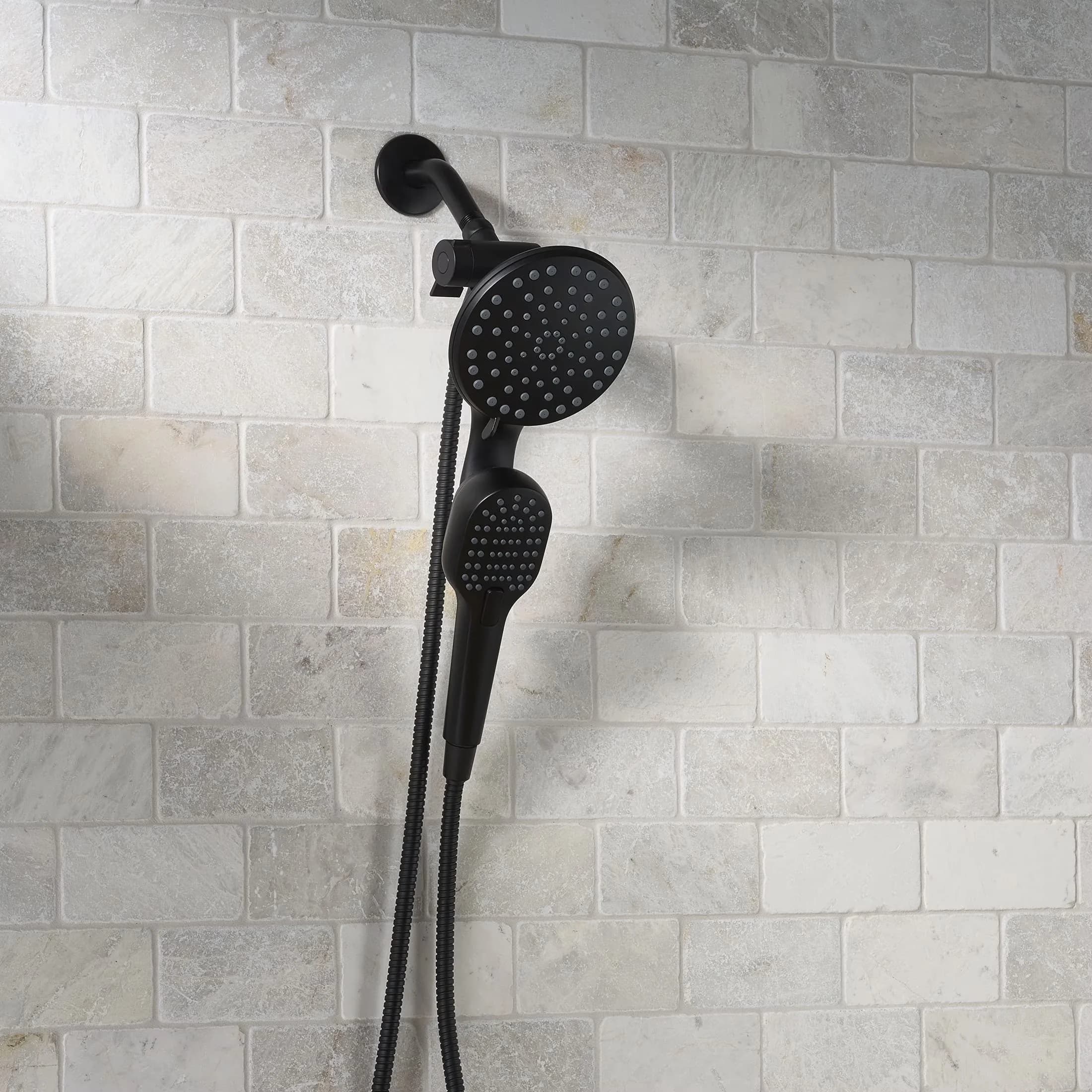 Shower Head Quality with Magnetic, Matte Black, Magnetic Combo Showerhead - Plastic Model A3B19D