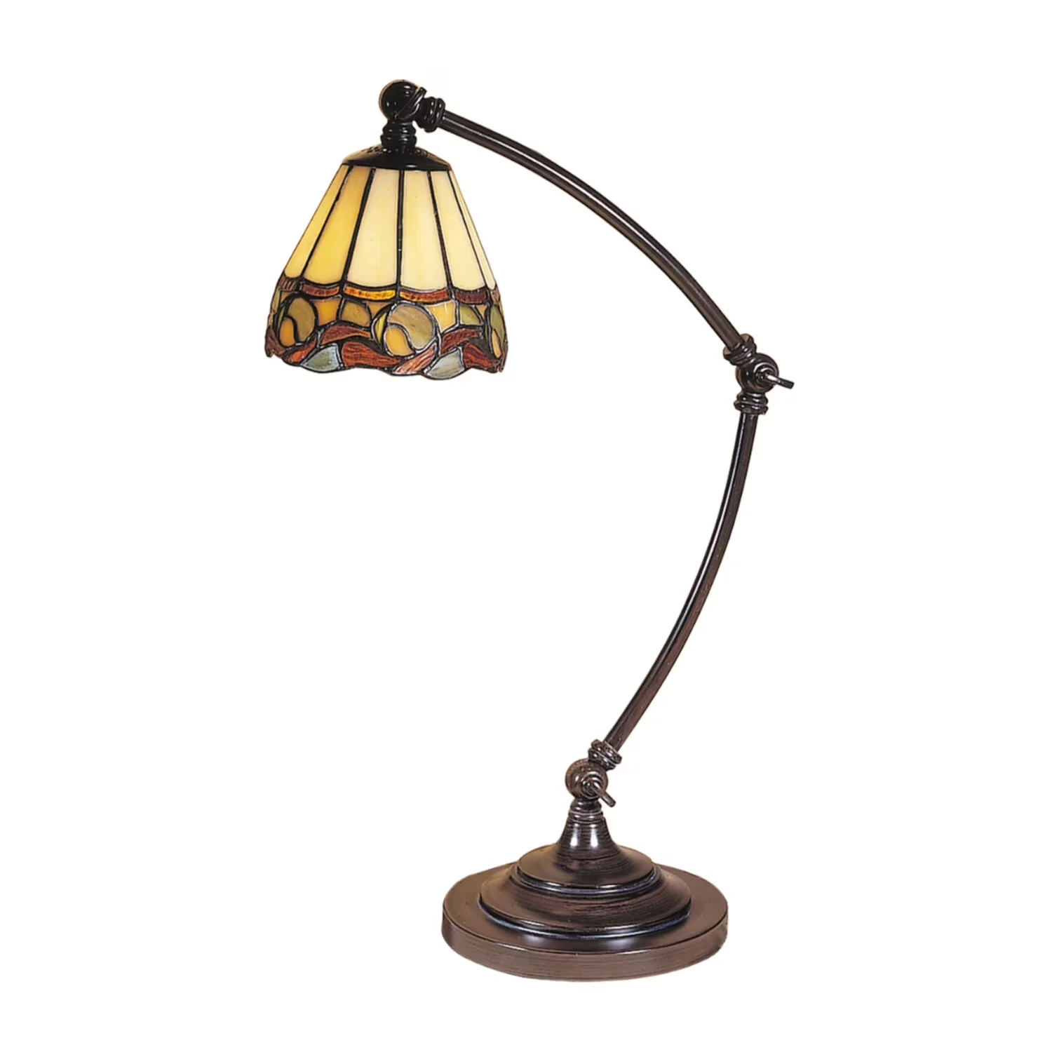 Desk Lamp Premium with Incandescent, Energy Efficient, Standard Lamps - Yellow Metal Model A9D912