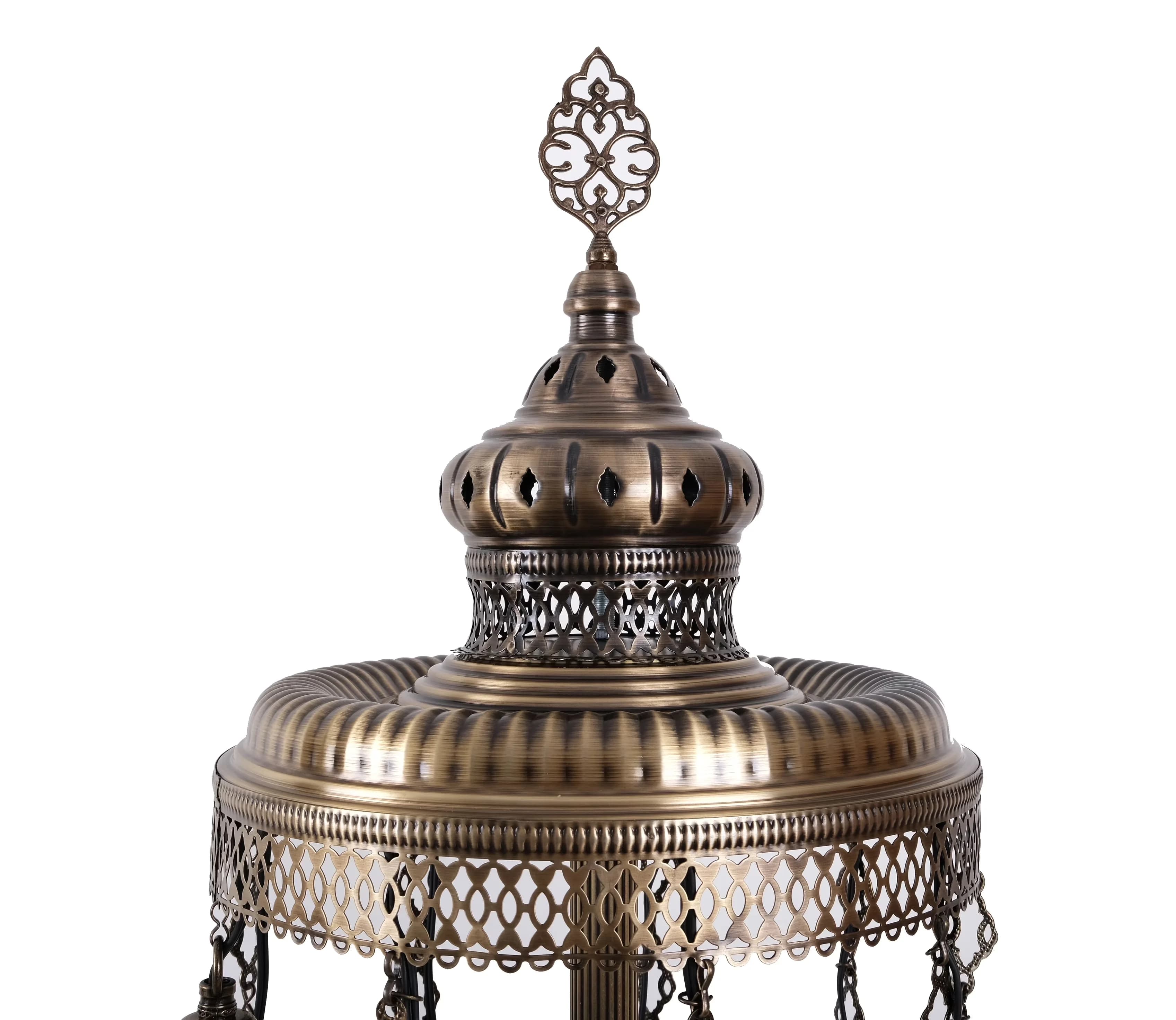 Classic Floor Lamp with LED, Standard Lamps, Art Deco - Multicolor Glass for Home Model 567C19