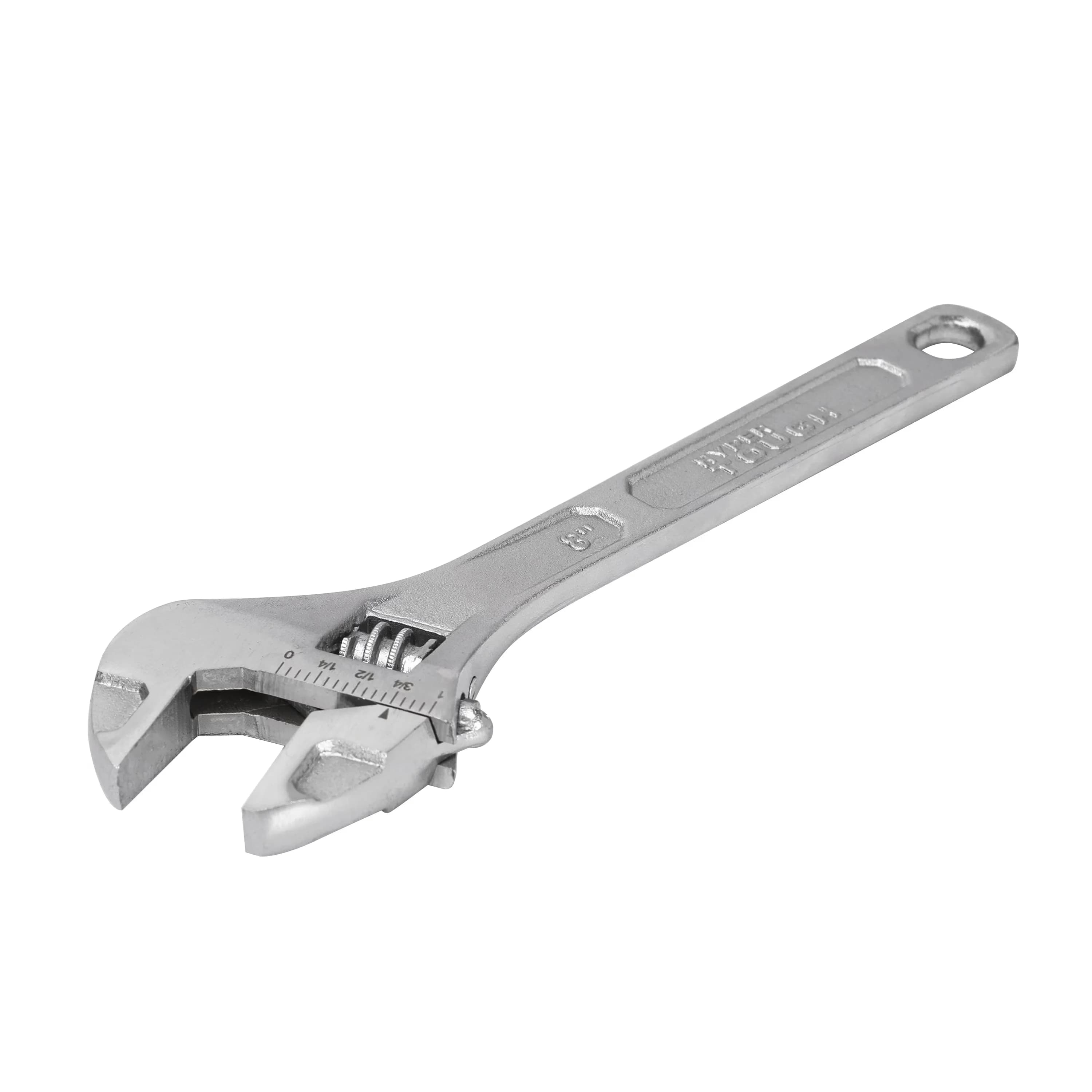 Professional Hand Tool with Handheld, Low Maintenance, 8-inch Adjustable Wrench - Black 8" Model EE40CB