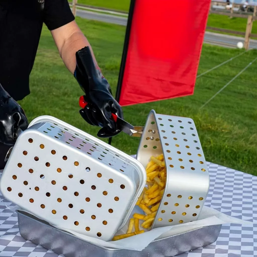 Outdoor Fryer Sleek with 58000 BTU, Baskets and Lid Bestseling - Aluminum Model 5C2371