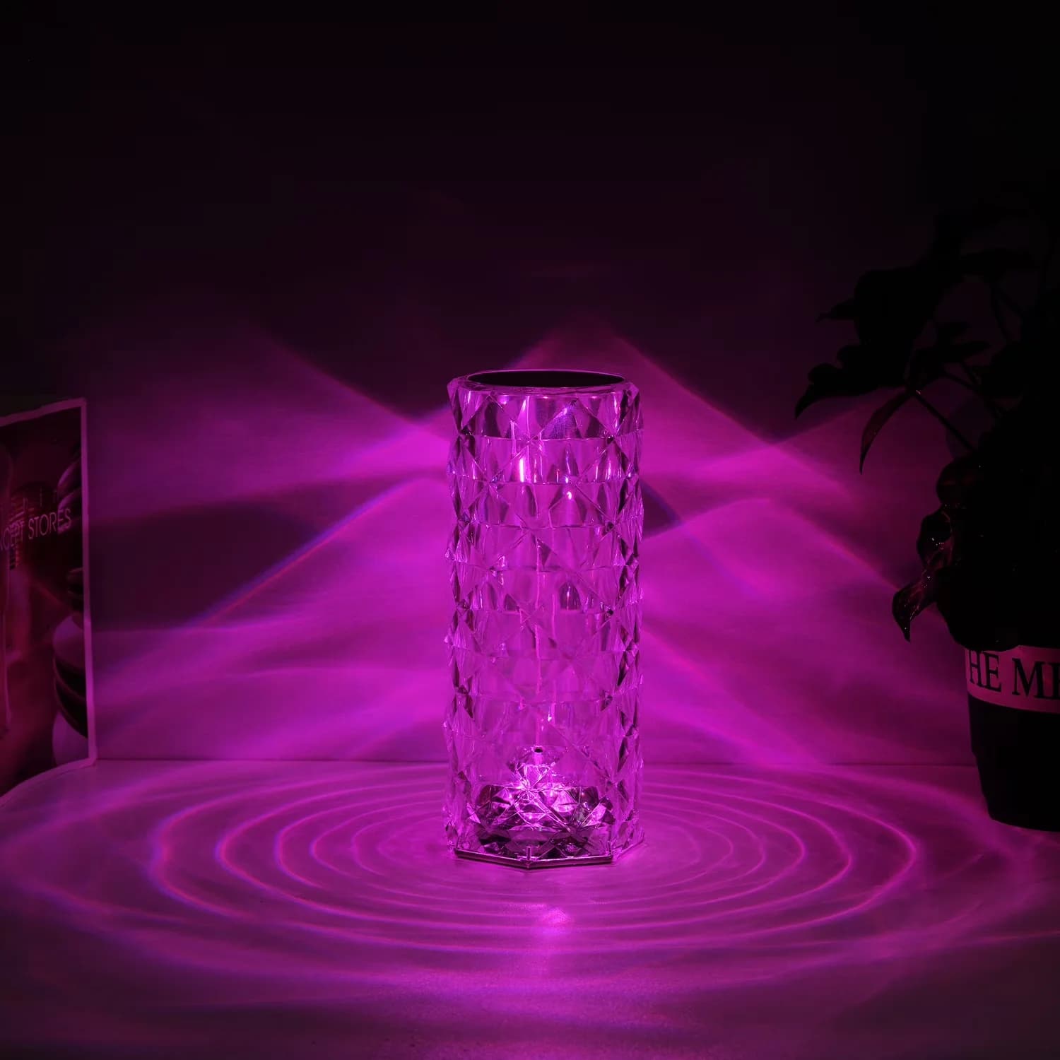 Lamp Innovative with LED, Battery, Included Remote Control and USB Cable - Clear Plastic Model A205C0