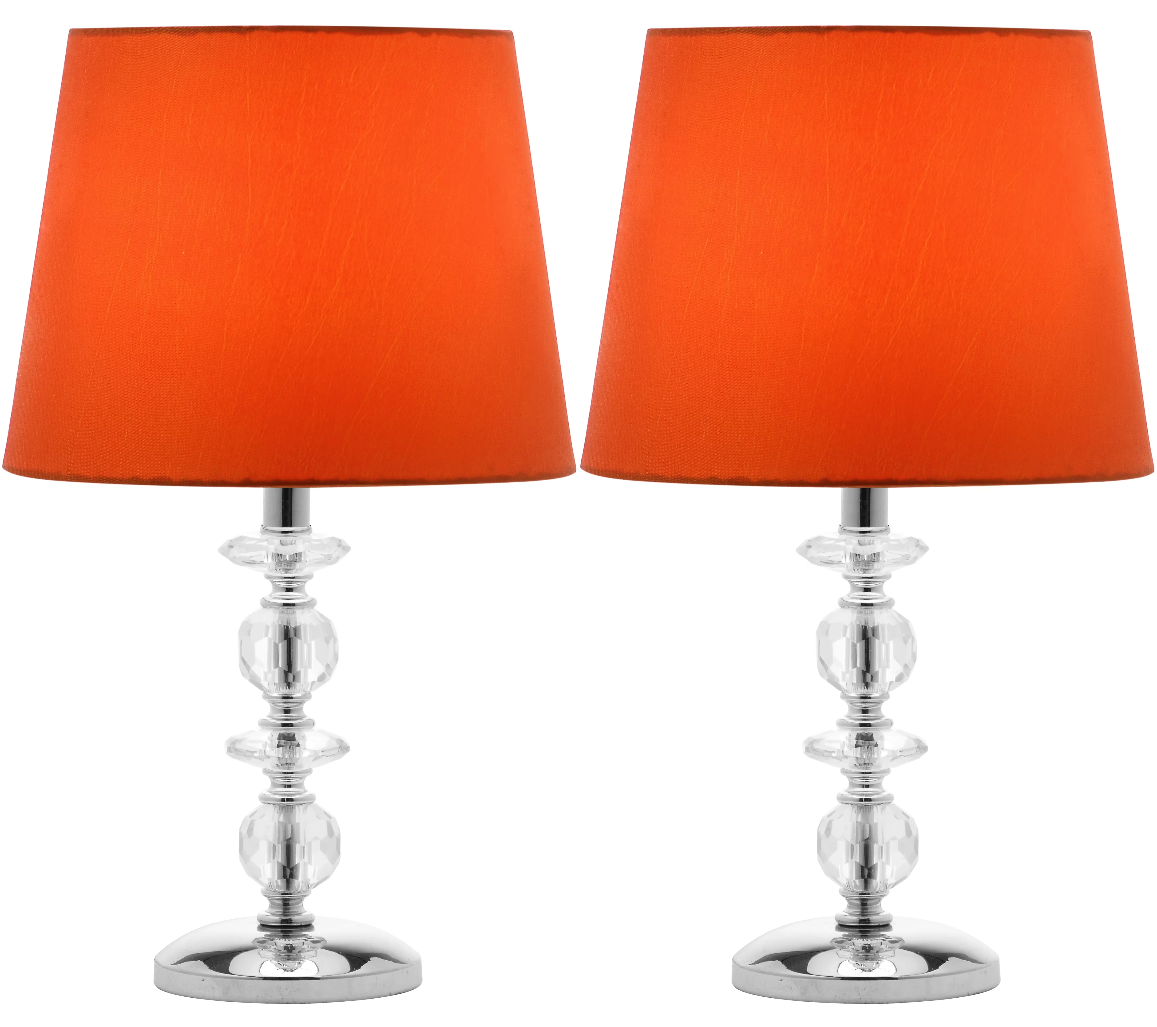 Innovative Lamp Set with LED, Glam, No Assembly Required - Crystal Orange Model A4795E