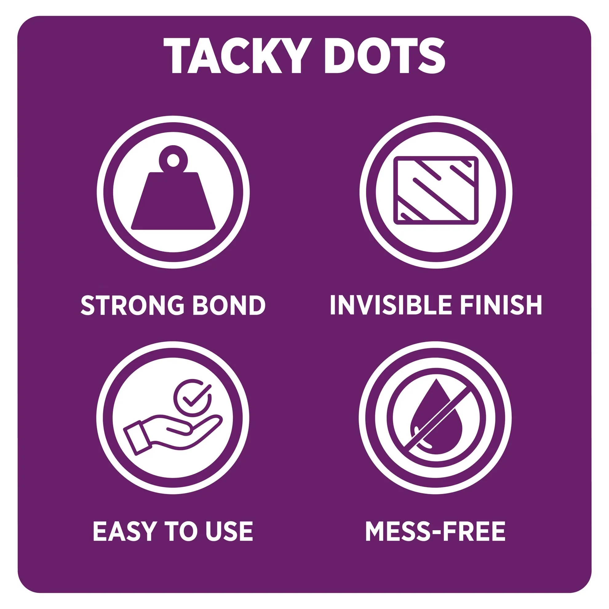 Durable Building Material with Aleene’s Instant Tacky Adhesive Dots - Various Model 5CB943