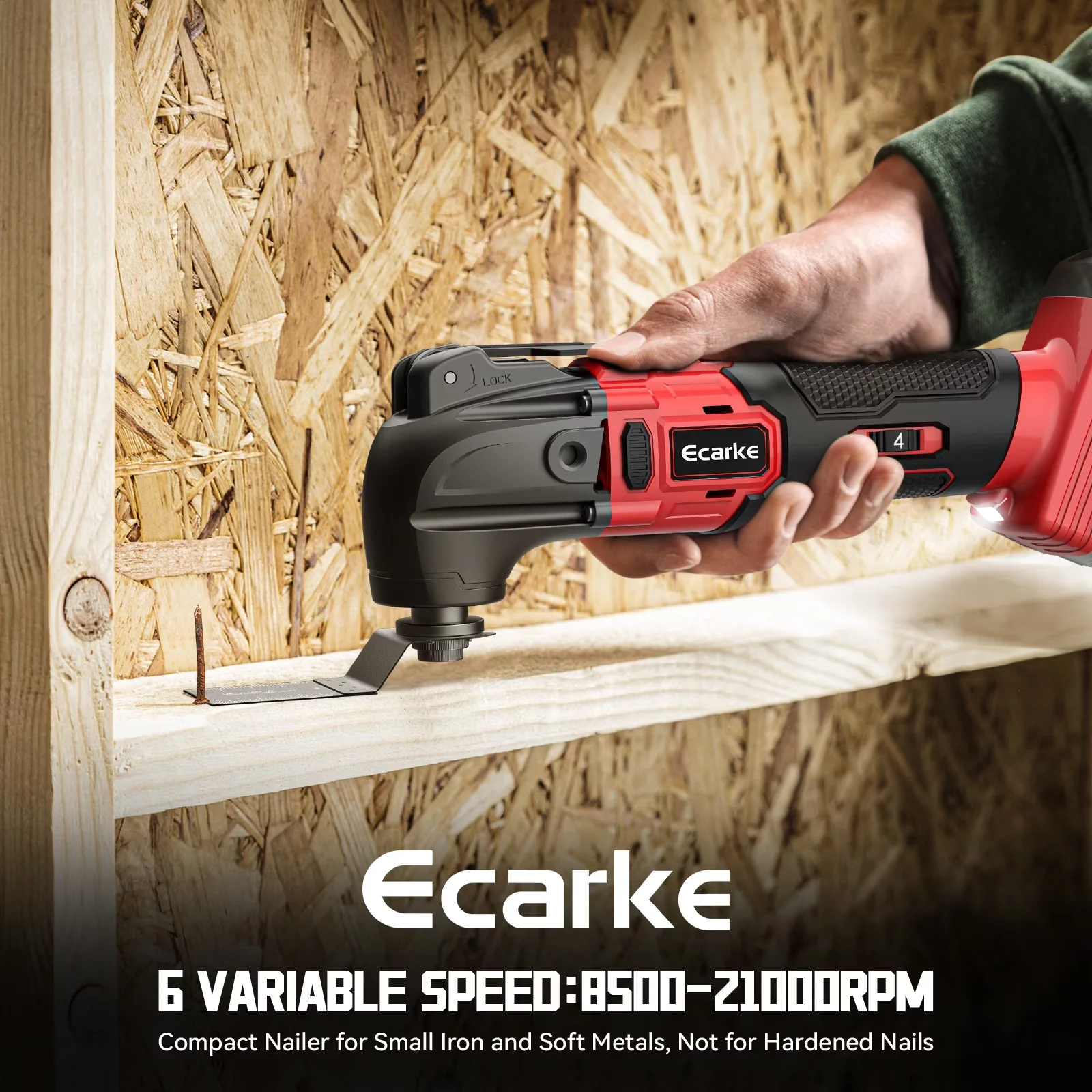 Quality Woodworking with Battery, 18V, Cordless Oscillating Multi-Tool - Model 2A2B77