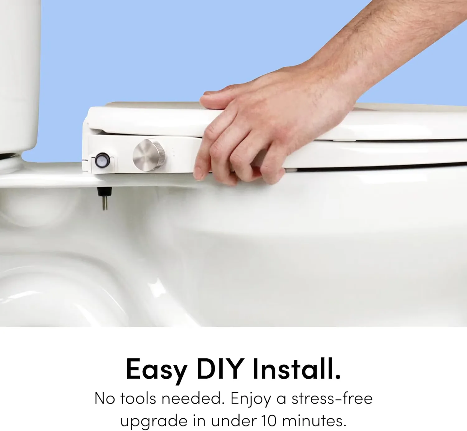 Toilet Seats And Lid Professional with Easy To Install, Easy Install, Non Electric - Silver Abs Model D77F1E
