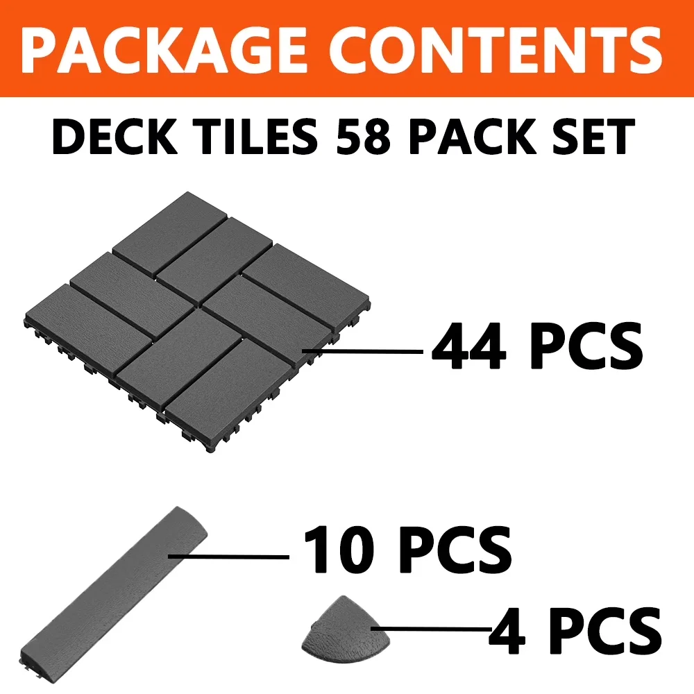 Durable Building Material with Adjustable, Easy Installation - Gray Pp Model 19FCB0