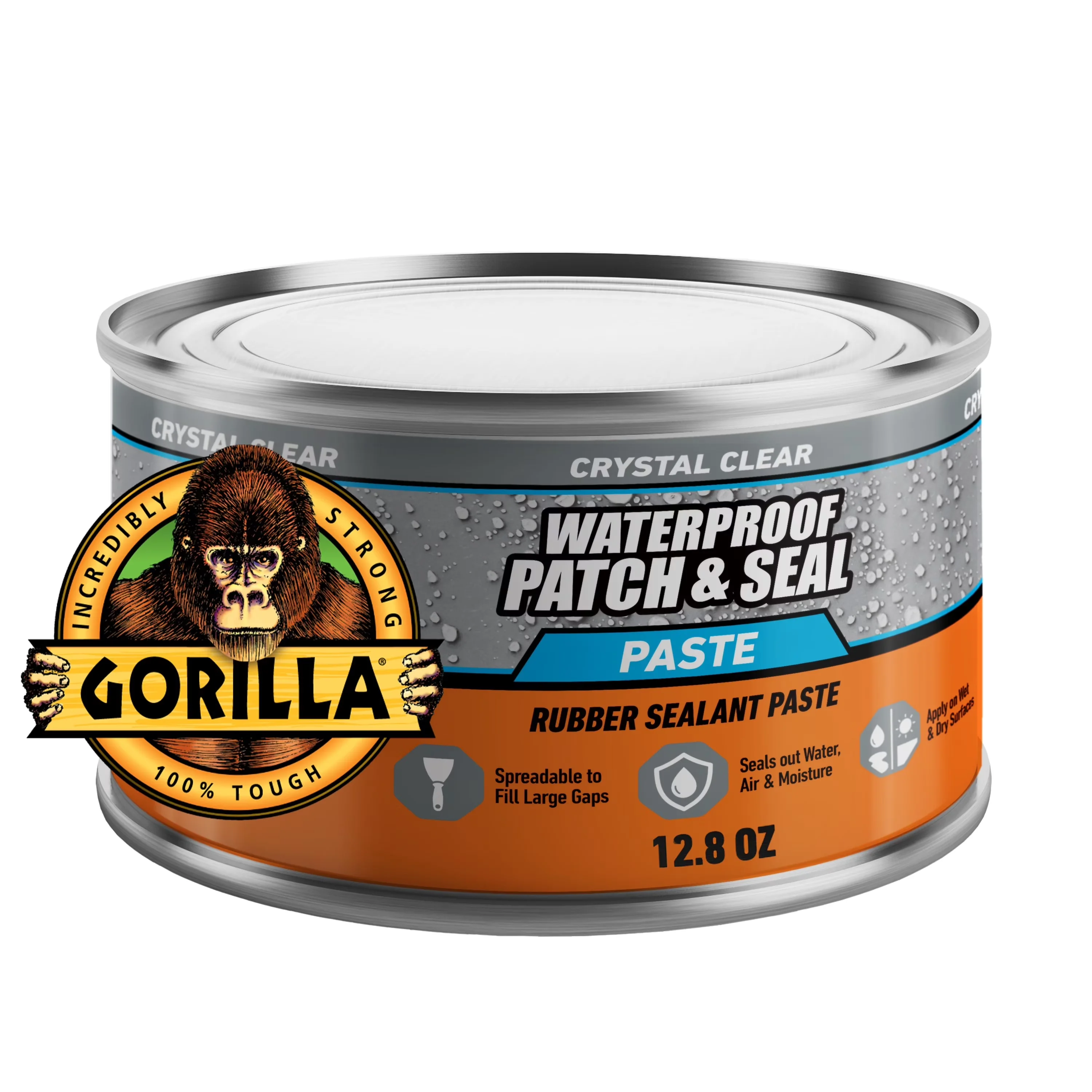 Efficient Building Material with Weather-Resistant, Stops & Prevents Leaks, Rubberized sealant paste - Clear 12.8 oz Model F3DDBC