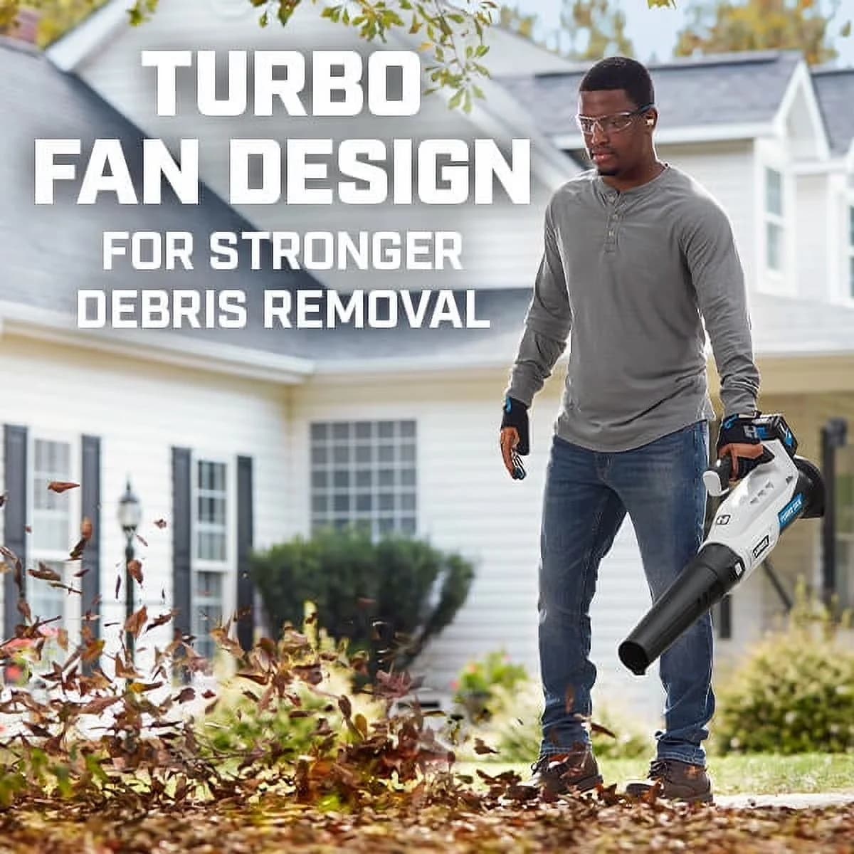 Leaf Blower Quality with Battery, (1) 4.0Ah Lithium-Ion Battery, Quiet with zero emissions - Model CDC7A9