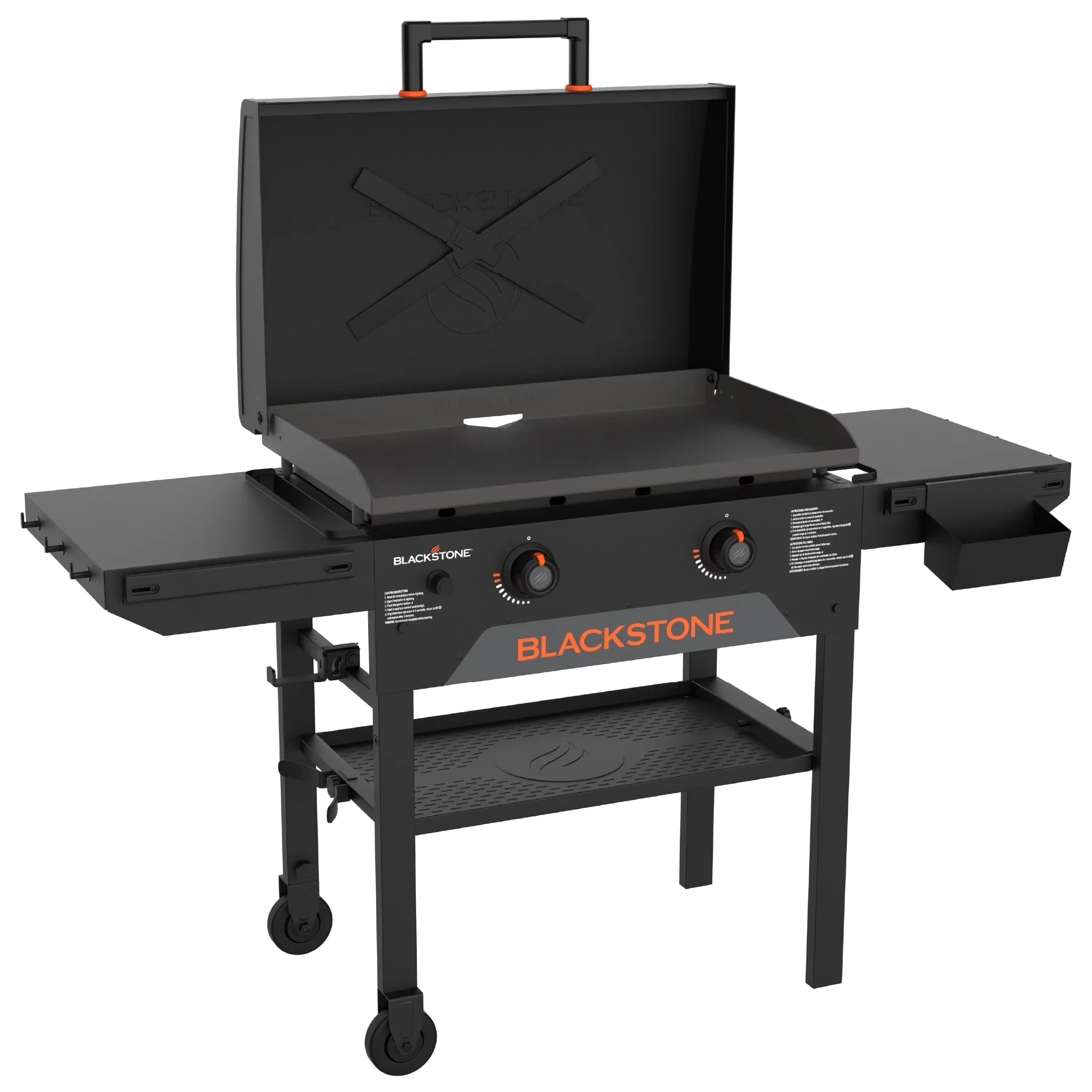 Modern Gas Grill with Tool Holder, Original 28” Omnivore Griddle - Steel Model 7F3968