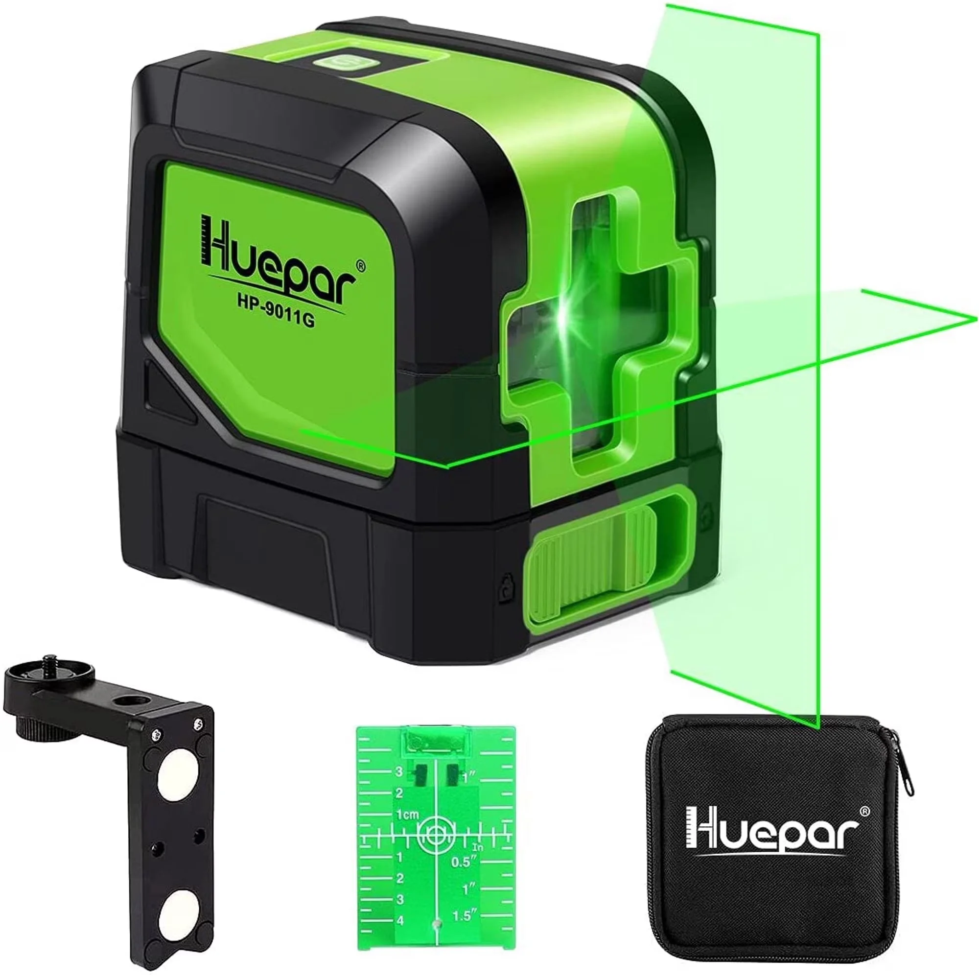 Sleek Measuring Layout with Battery, Magnetic, ITEMS IN THE PACKAGE: - Abs Green Model CBFDCC